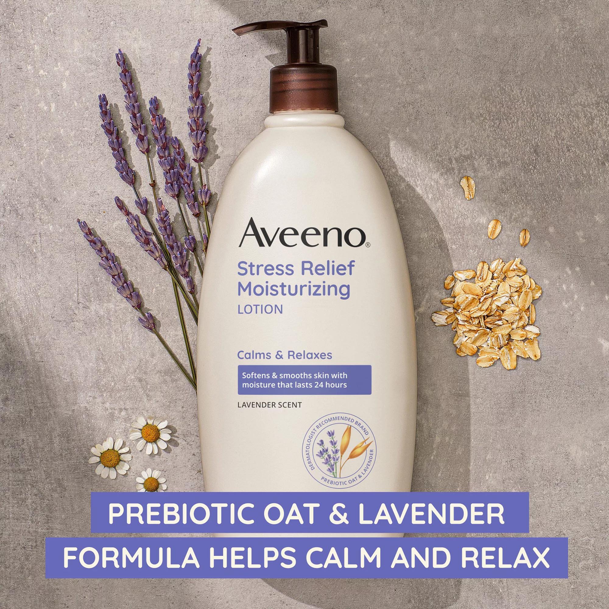 Aveeno Stress Relief Hand and Body Moisturizer 38137003916 by J & J Sales