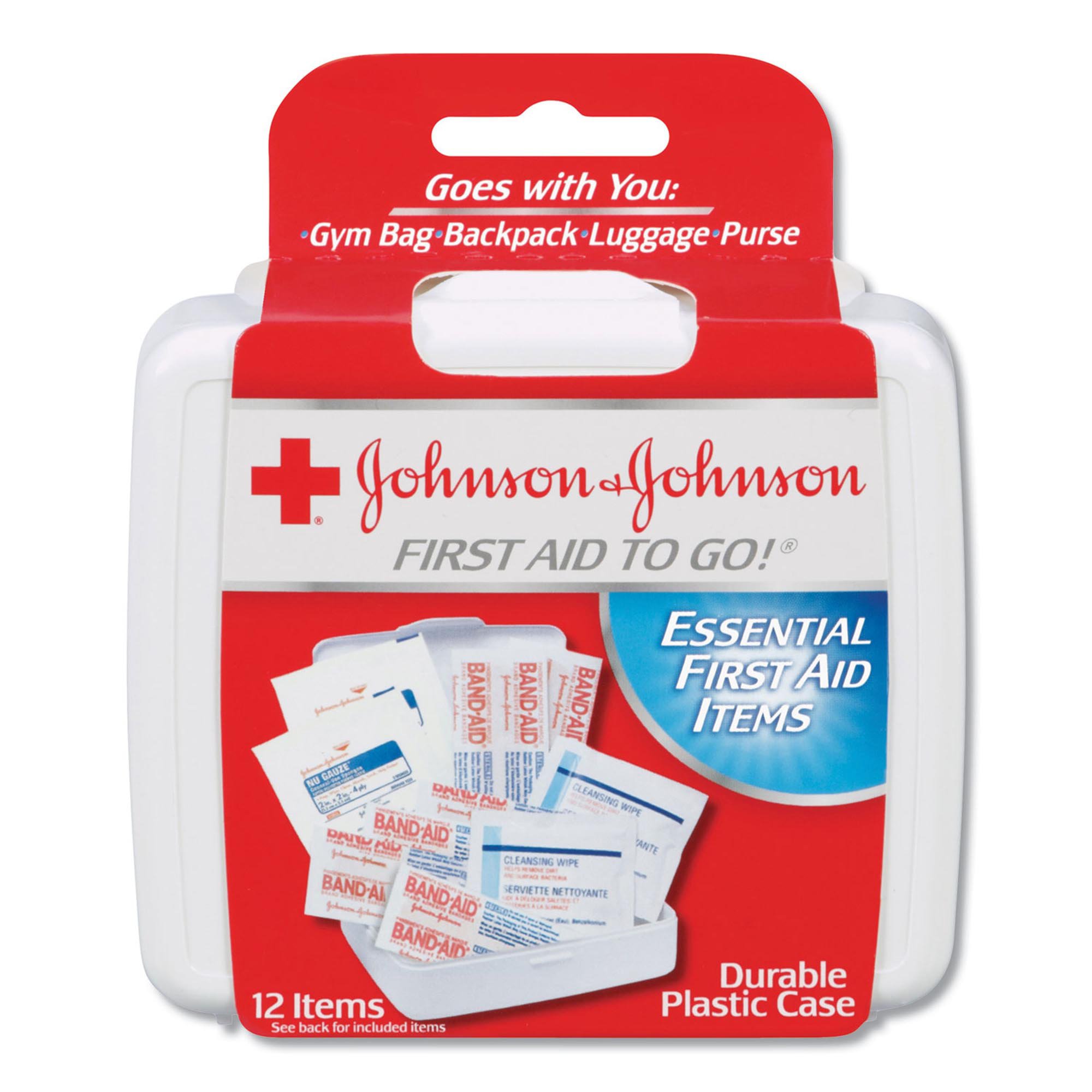 J & J Sales 38137008295 - Johnson & Johnson® Red Cross First Aid to Go Kit - 1/Each