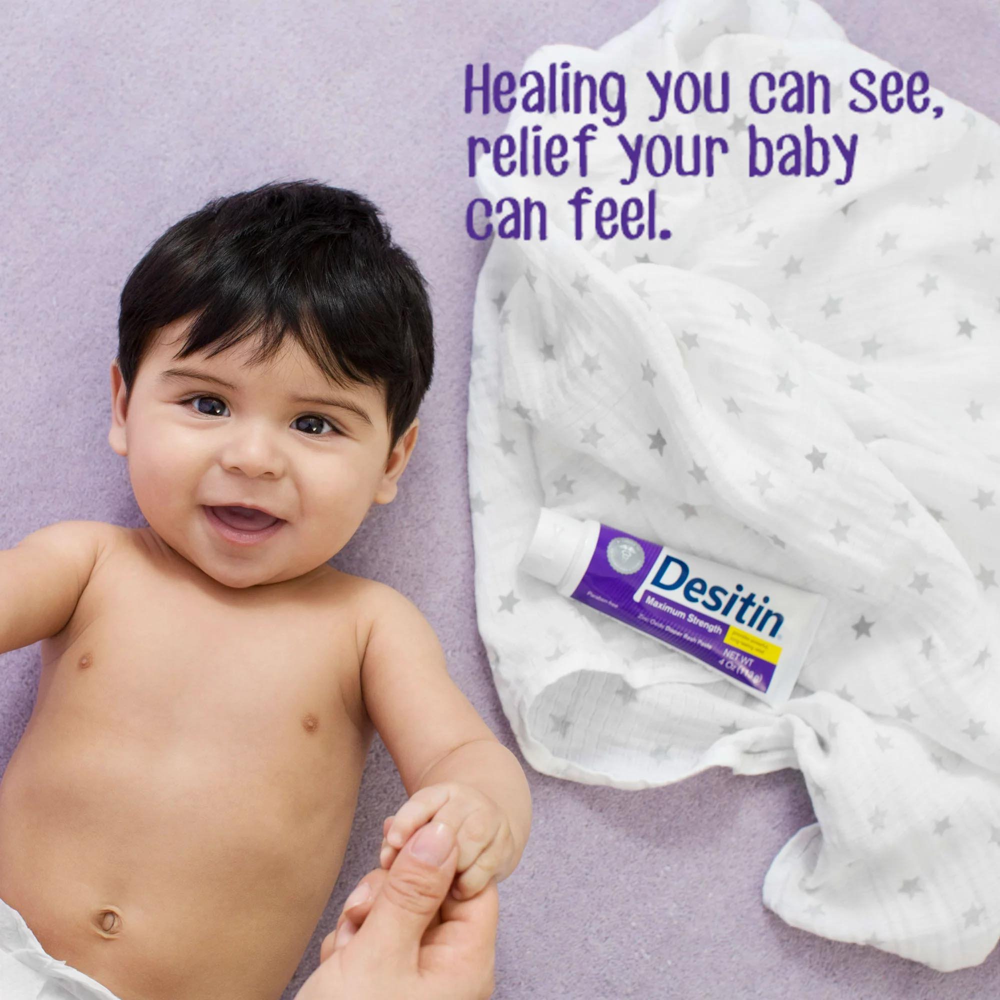 J & J Sales 58232072103 - Desitin® 40% Zinc Oxide Diaper Rash Ointment Maximum Strength Paste, 2 oz. Tube - 1/Each