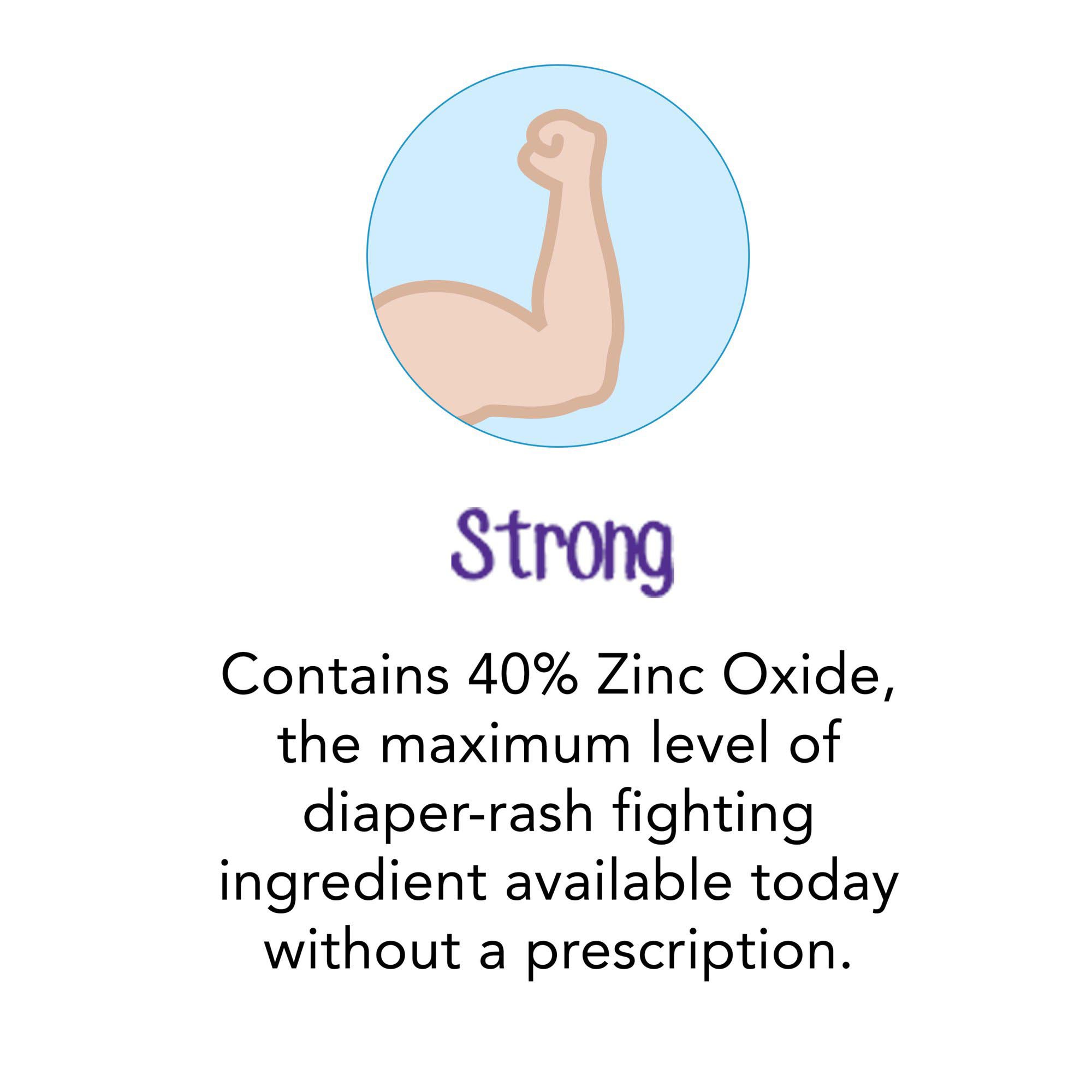 J & J Sales 58232072103 - Desitin® 40% Zinc Oxide Diaper Rash Ointment Maximum Strength Paste, 2 oz. Tube - 1/Each