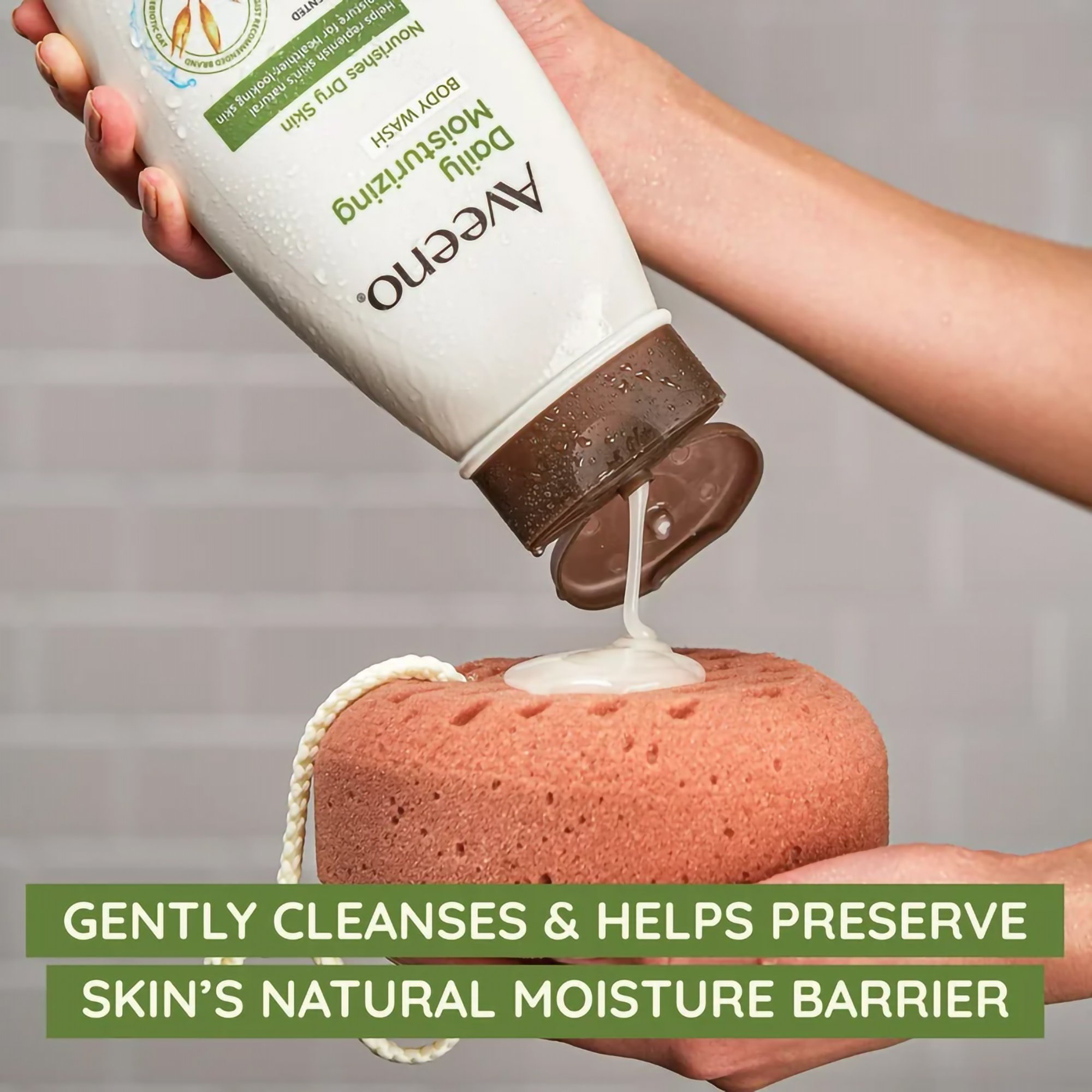 J & J Sales 38137001418 - Aveeno® Active Naturals Daily Moisturizing Body Wash Scented, 12-ounce Bottle - 1/Each