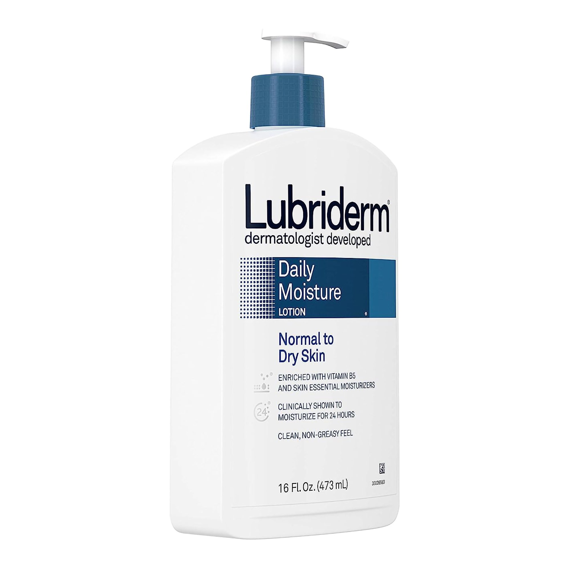 J & J Sales 52800048846 - Lubriderm® Daily Moisture Lotion Unscented, 16-ounce Pump Bottle - 1/Each