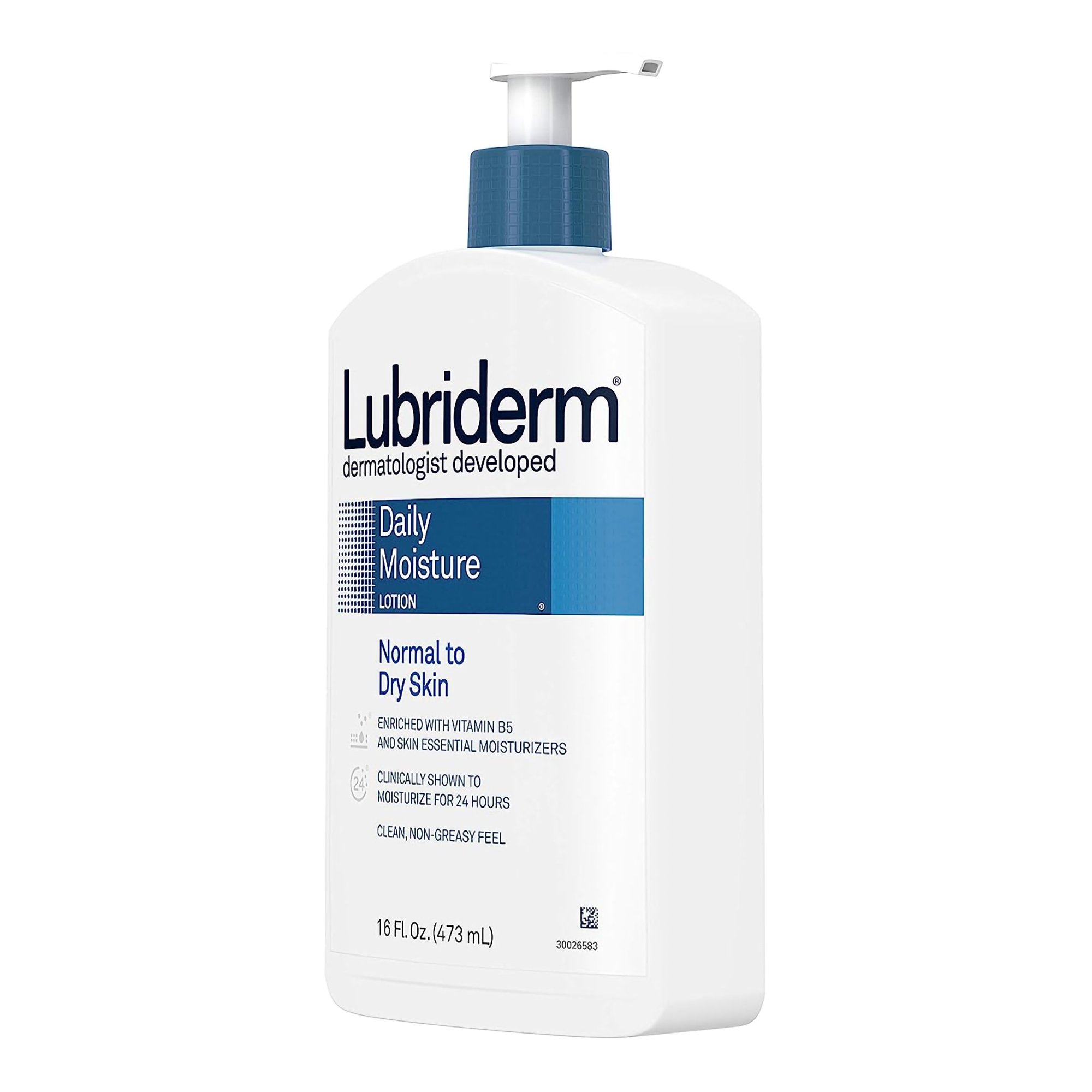 J & J Sales 52800048846 - Lubriderm® Daily Moisture Lotion Unscented, 16-ounce Pump Bottle - 1/Each