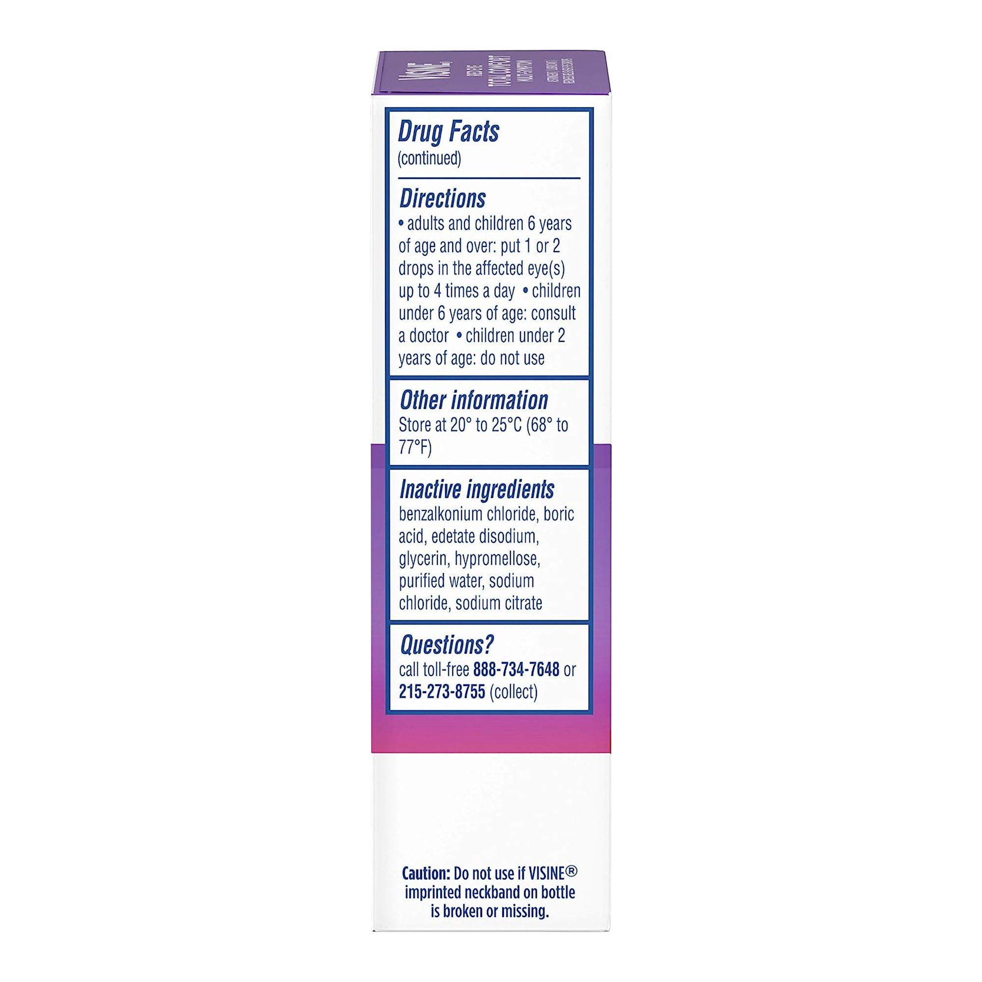 J & J Sales 69968036001 - Visine Red Eye Total Comfort Multi-Symptom Eye Drops - 1/Each