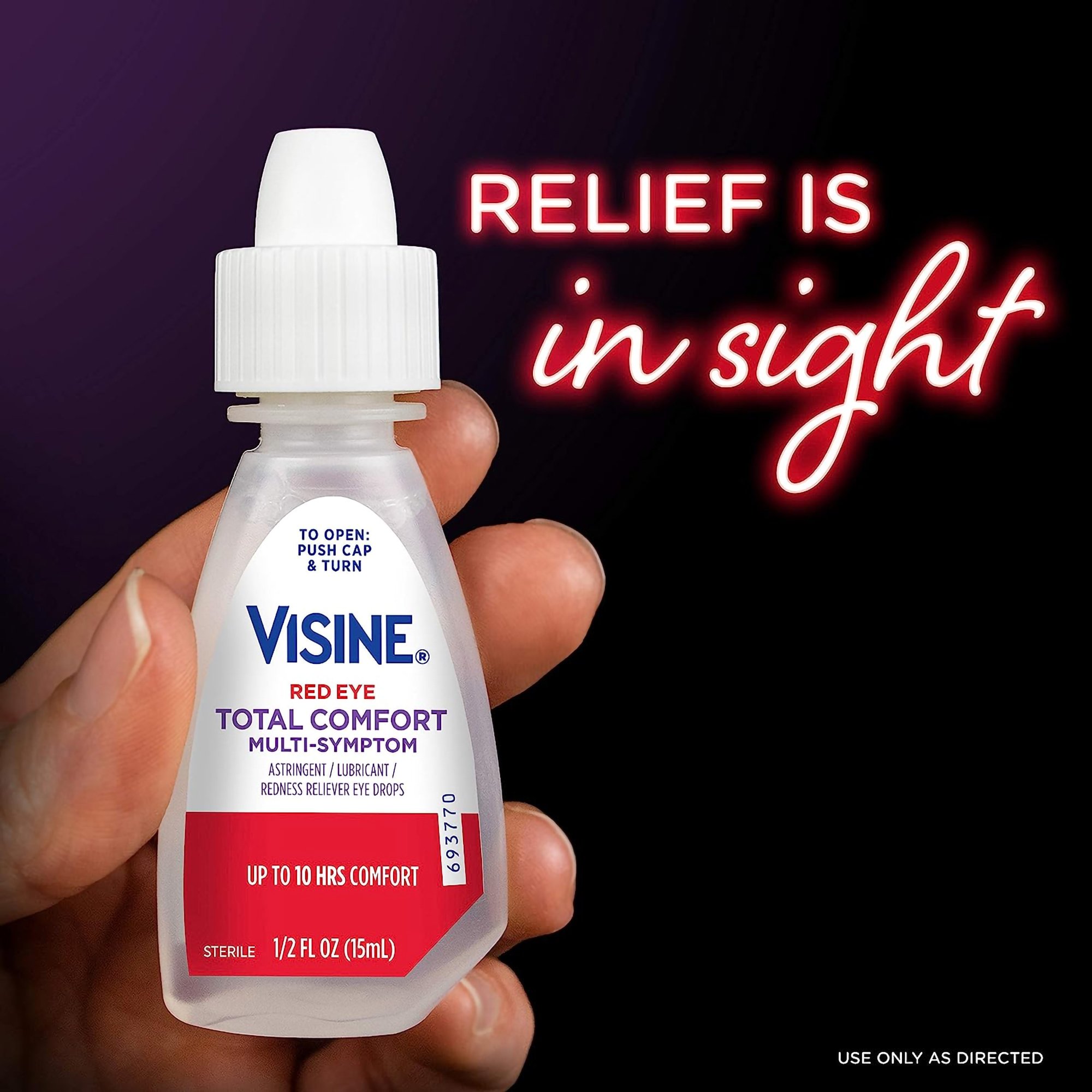 J & J Sales 69968036001 - Visine Red Eye Total Comfort Multi-Symptom Eye Drops - 1/Each