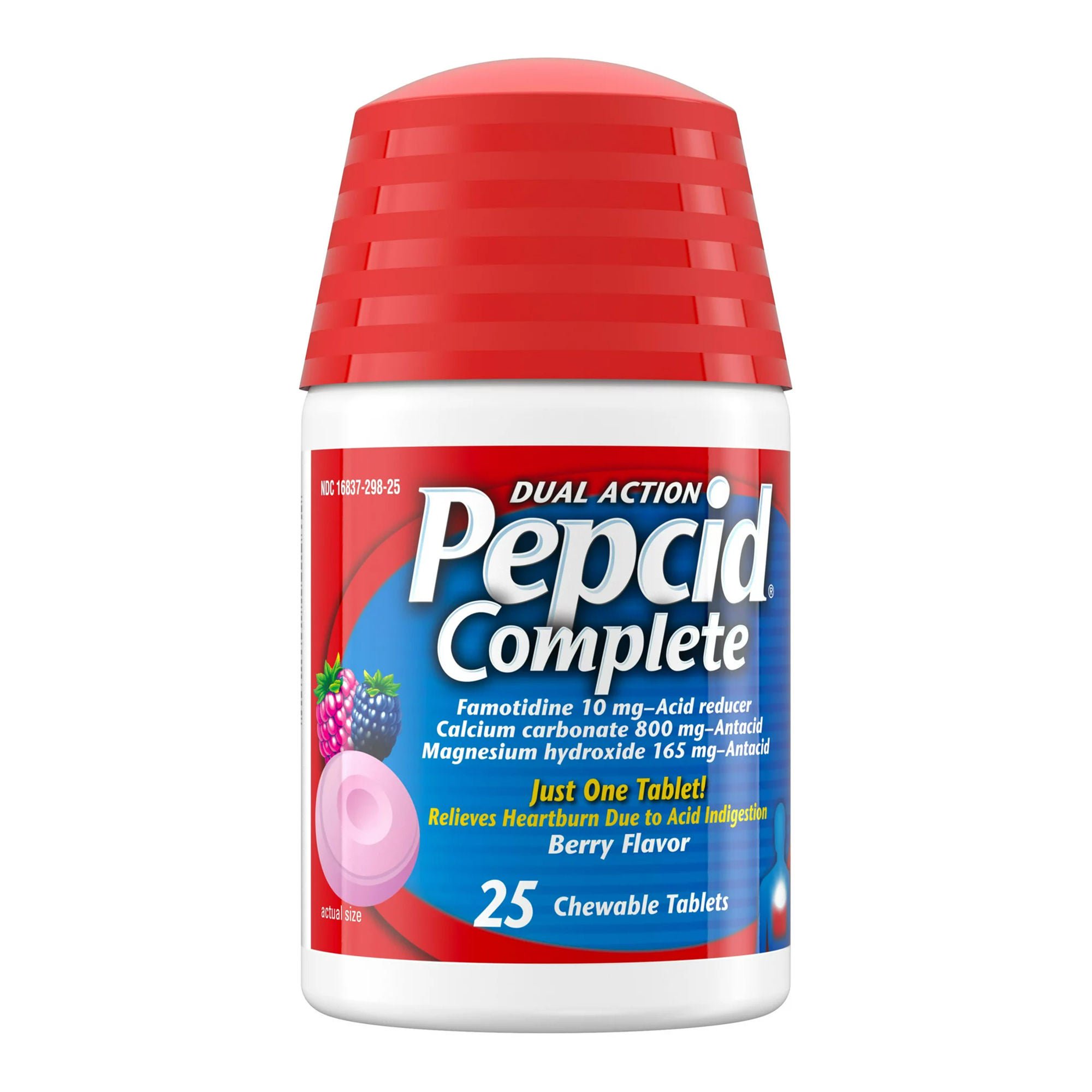 J & J Sales - 71683729125 Pepcid® Complete Chewable Tablets Berry Flavor