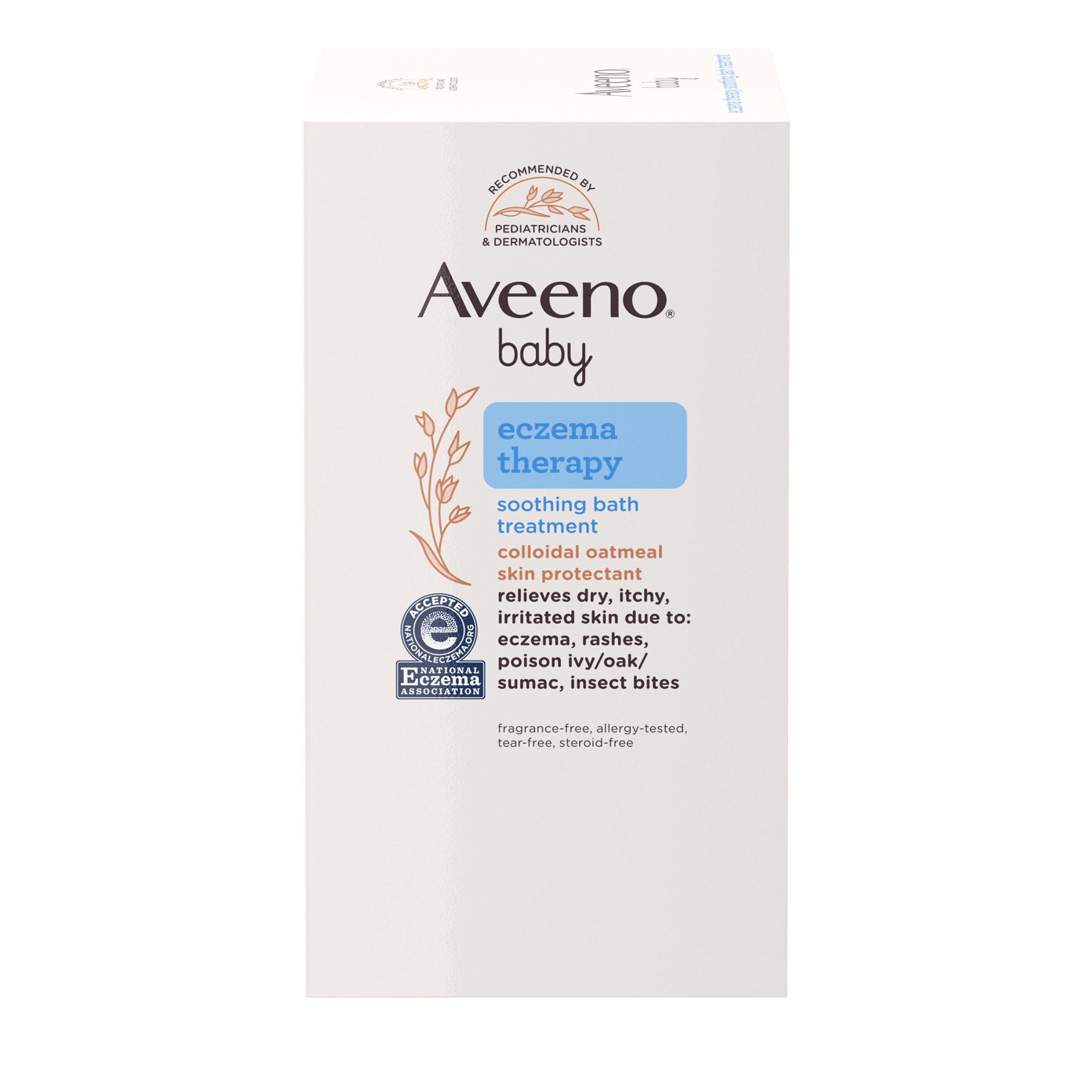 J & J Sales 38137003662 - Aveeno® Baby Eczema Therapy Soothing Bath Treatment with Colloidal Oatmeal - 5/Box