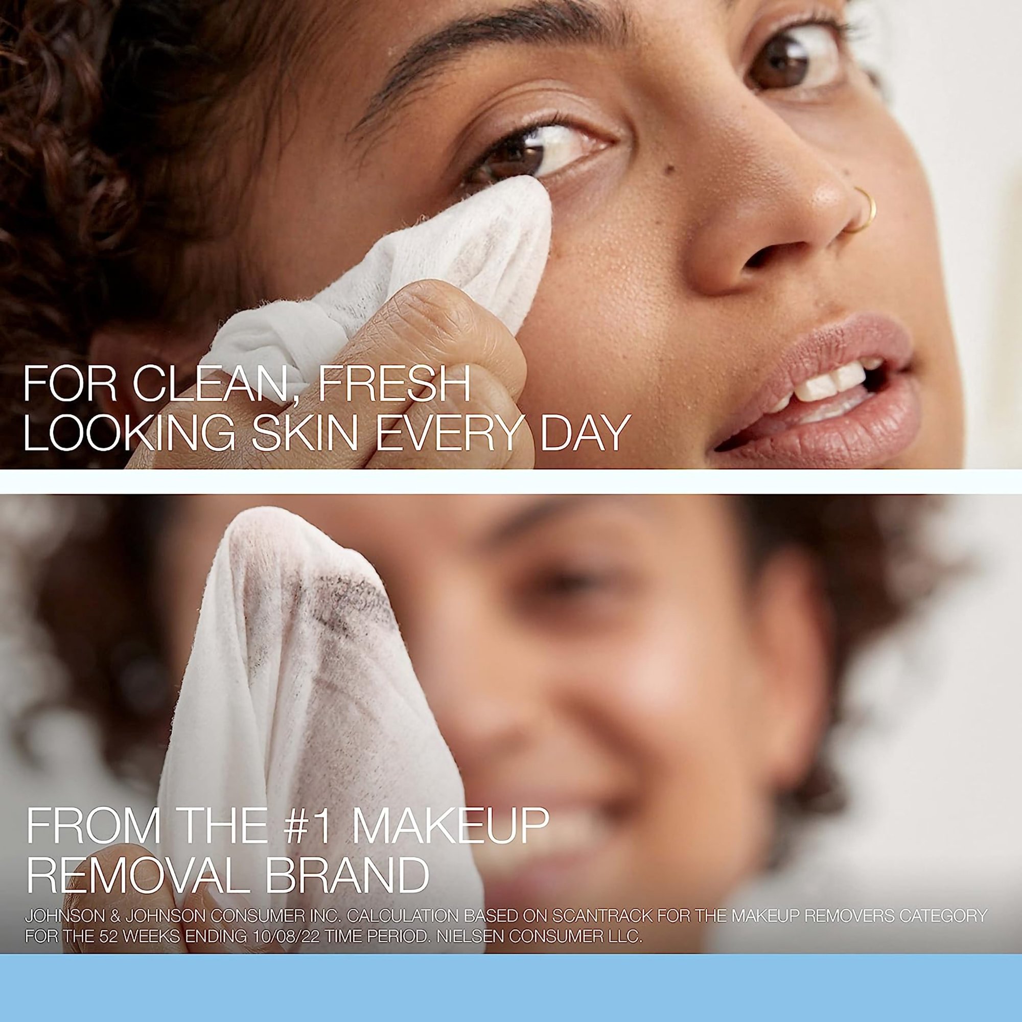 J & J Sales 07050105105 - Neutrogena® Makeup Remover Cleansing Towelettes Scented - 1/Each