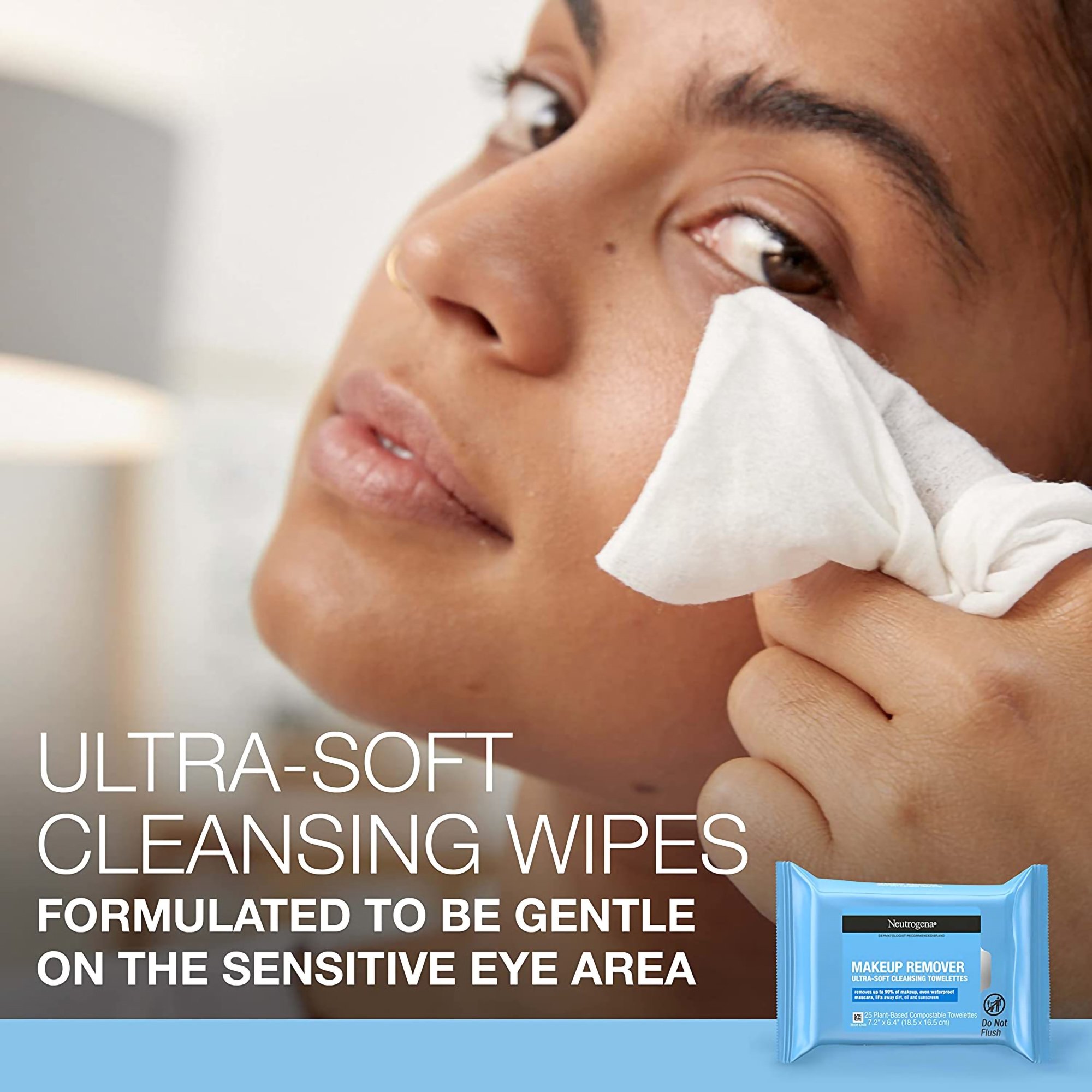 J & J Sales 07050105105 - Neutrogena® Makeup Remover Cleansing Towelettes Scented - 1/Each