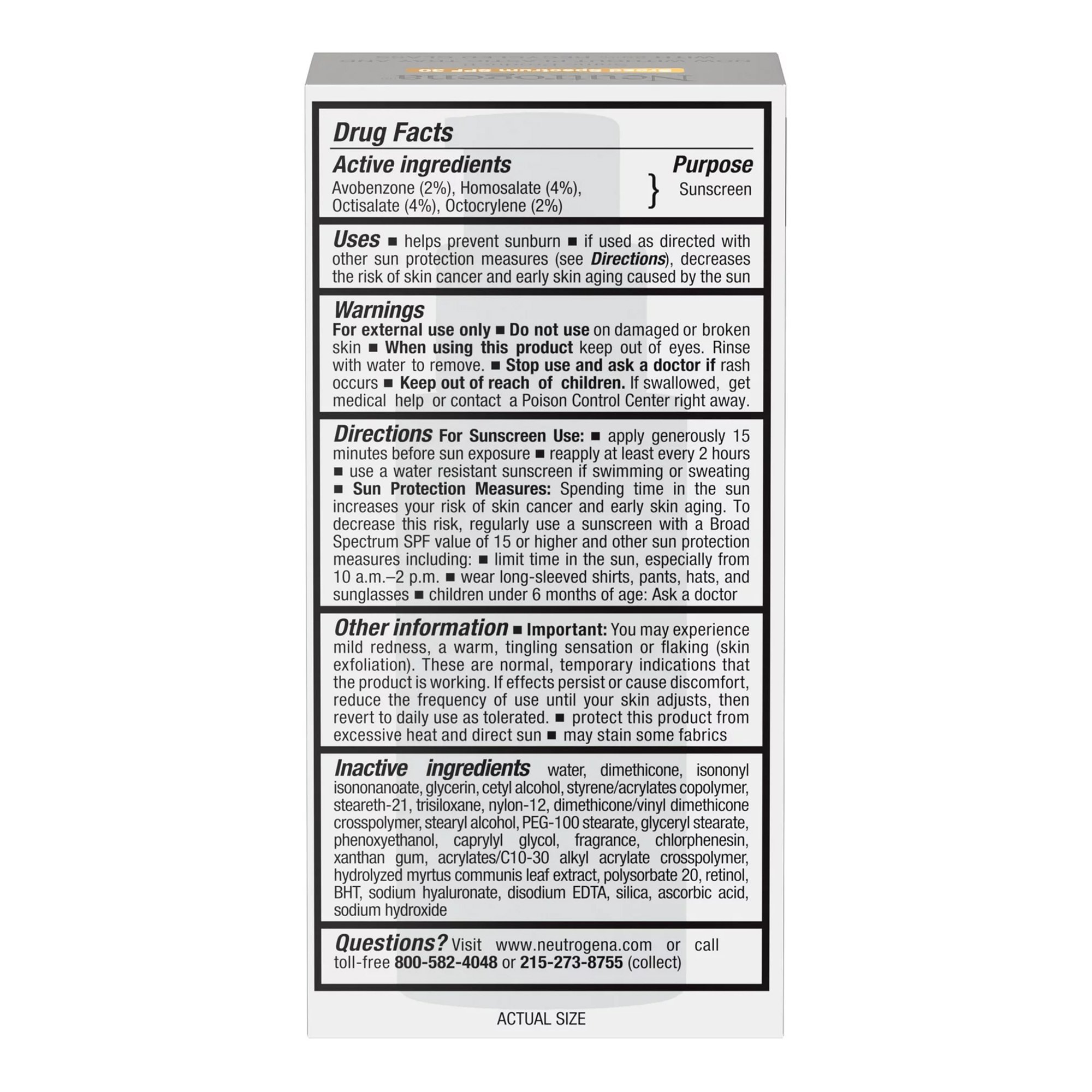 J & J Sales 07050102121 - Neutrogena® Rapid Wrinkle Repair® Retinol Moisturizer - 1/Each