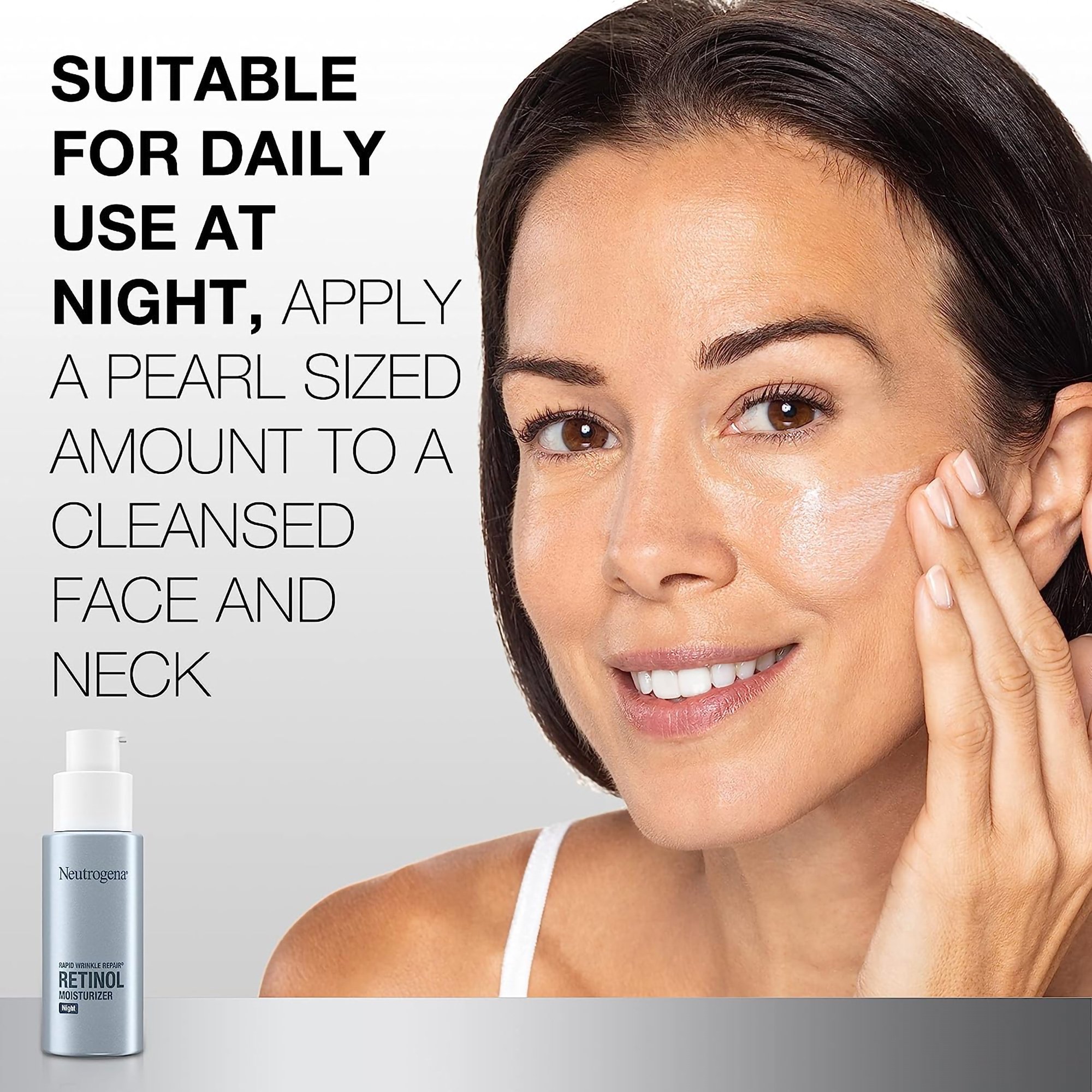 J & J Sales 07050102122 - Neutrogena® Rapid Wrinkle Repair Retinol Moisturizer Night Unscented - 1/Each