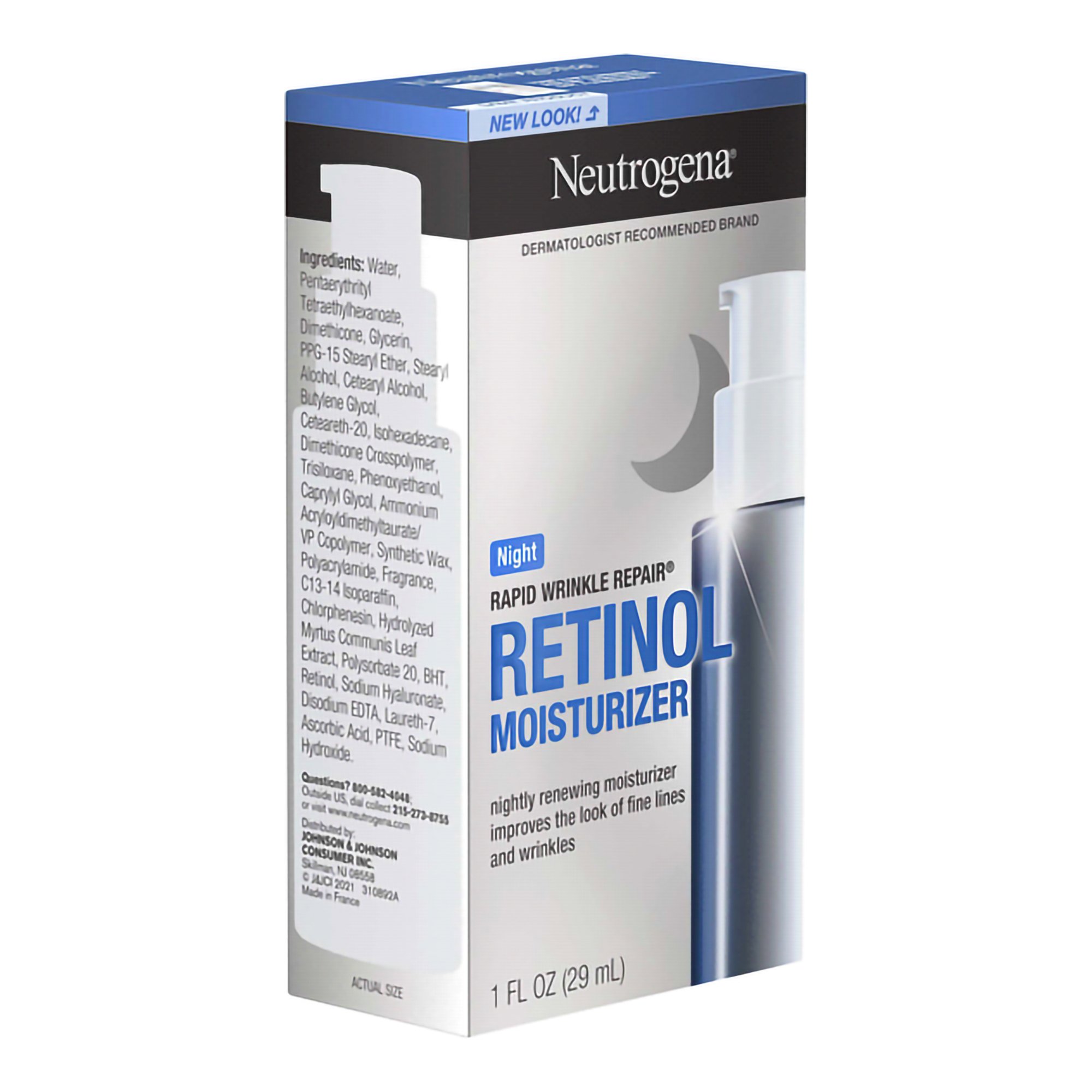 J & J Sales 07050102122 - Neutrogena® Rapid Wrinkle Repair Retinol Moisturizer Night Unscented - 1/Each