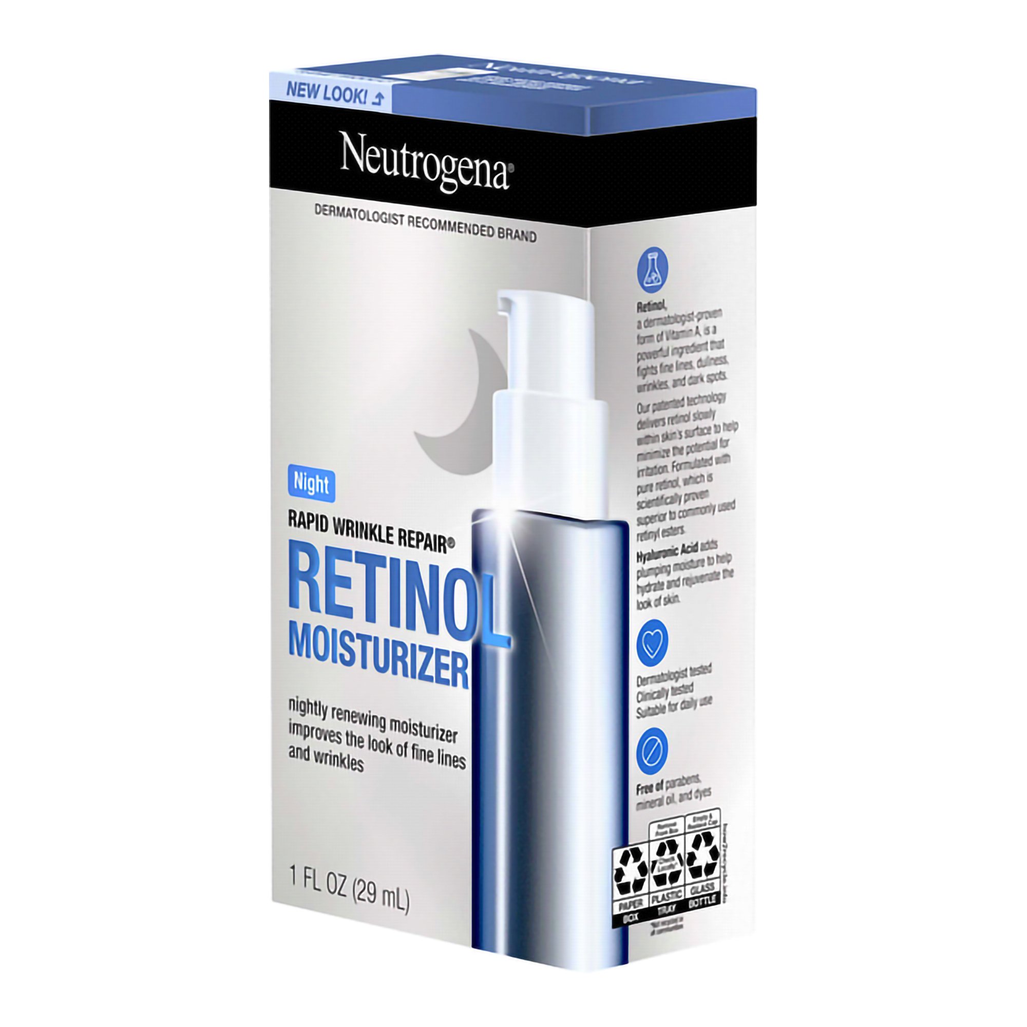 J & J Sales 07050102122 - Neutrogena® Rapid Wrinkle Repair Retinol Moisturizer Night Unscented - 1/Each