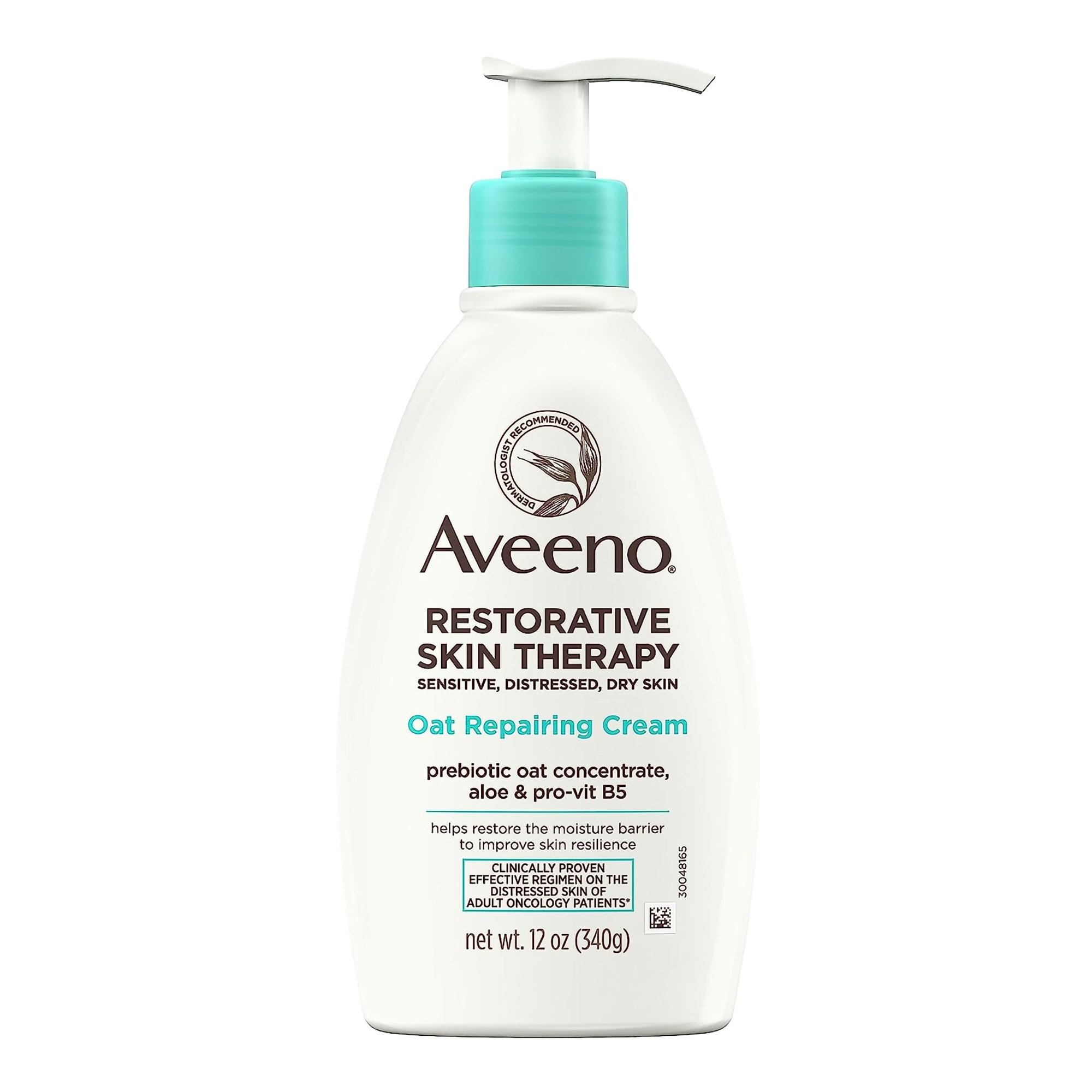 J & J Sales 38137118789 - Aveeno® Calm + Restore Oat Repairing Lotion Fragrance Free, 12-ounce Pump Bottle - 1/Each