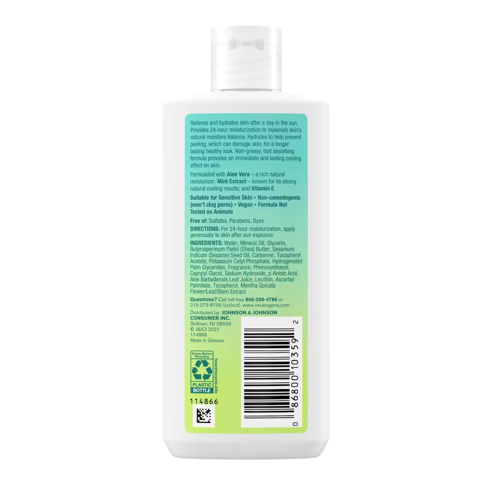 J & J Sales 08680010359 - Neutrogena® Sun Rescue™ After Sun Replenishing Lotion, 6.7 oz. - 1/Each