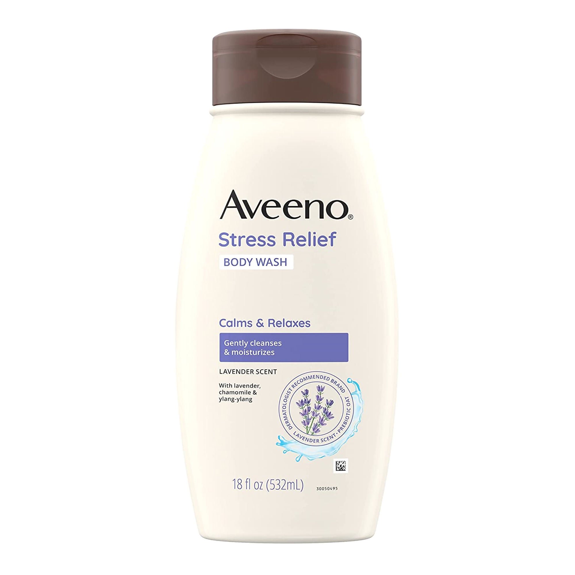 J & J Sales - 38137117756 Aveeno® Stress Relief Body Wash Lavender