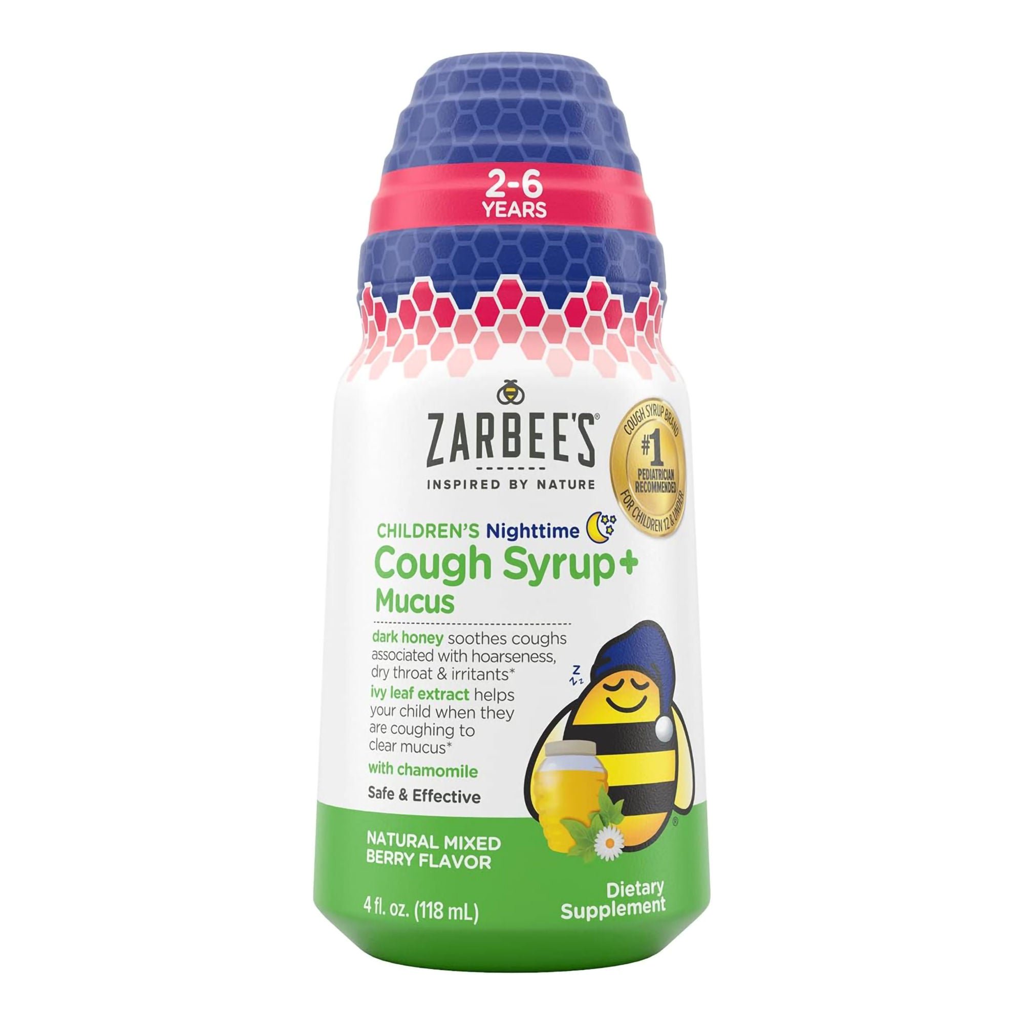 J & J Sales - 30045066404 Zarbee's Children's Nighttime Cough Syrup + Mucus