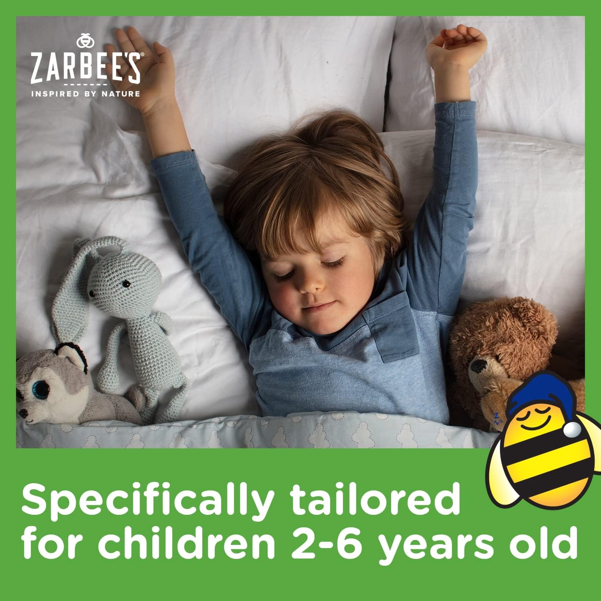 J & J Sales 30045066404 - Zarbee's Children's Nighttime Cough Syrup + Mucus, Mixed Berry Flavor - 1/Each