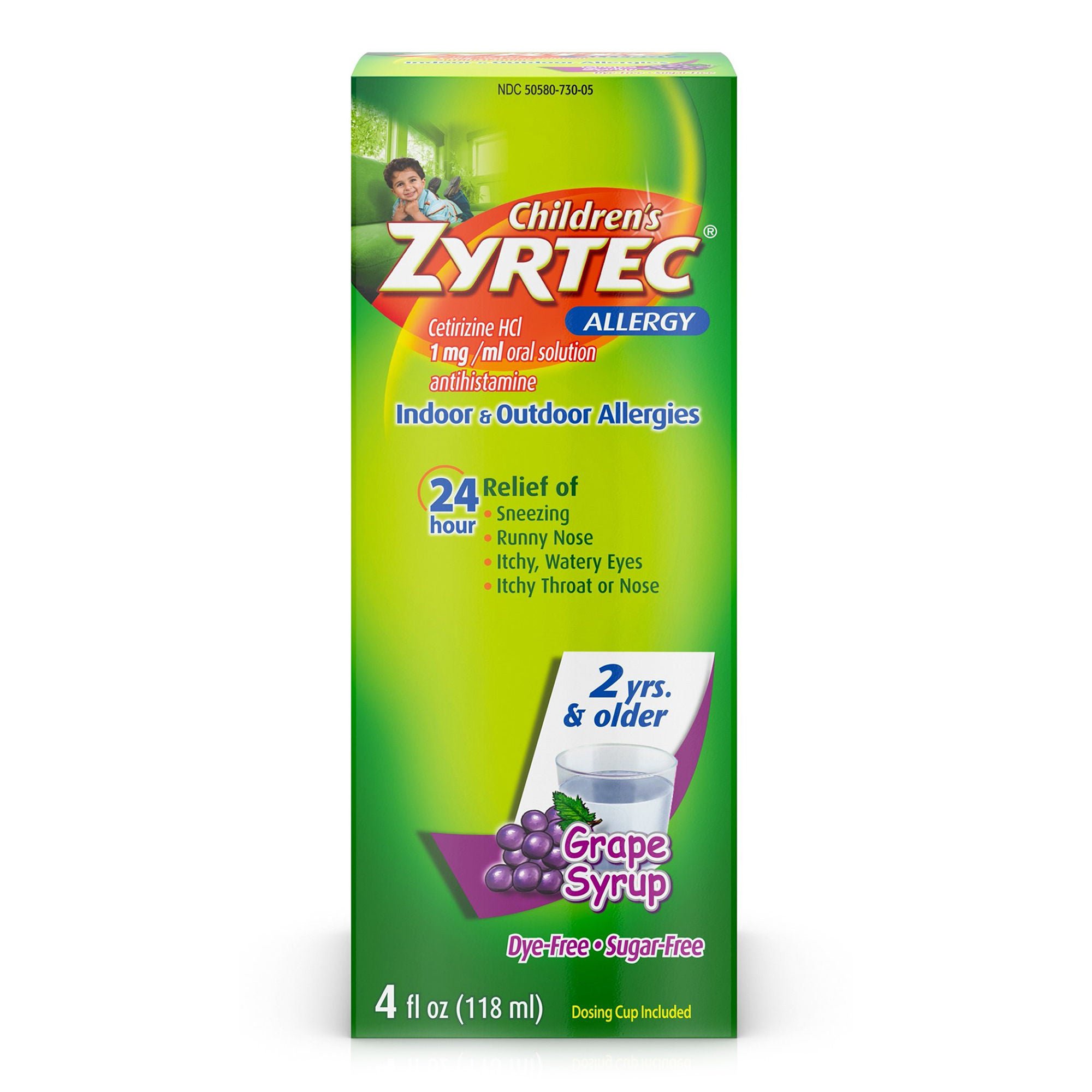 J & J Sales - 50580073005 Zyrtec Children's 24 Hour Allergy Syrup