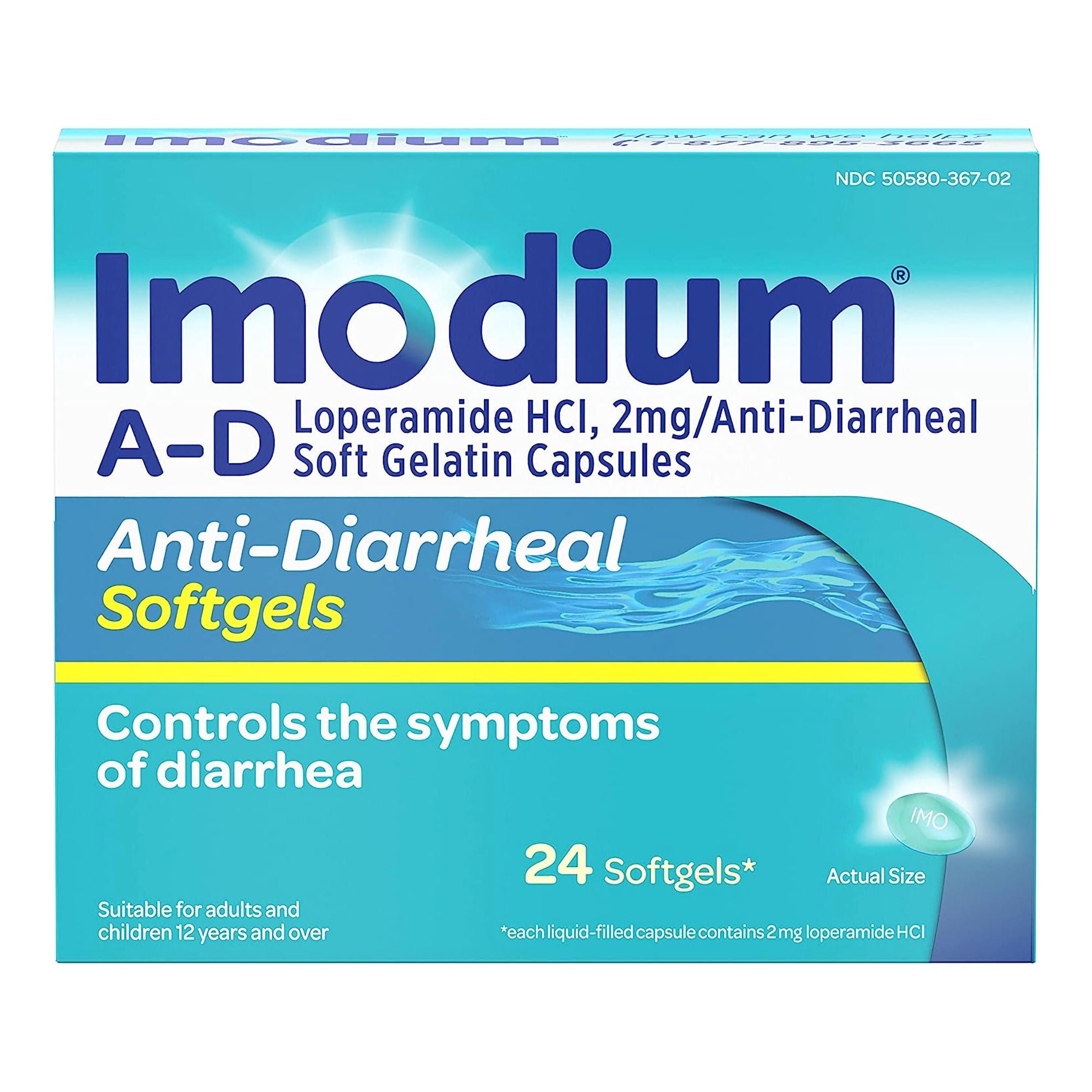 J & J Sales - 50580036702 Imodium® A-D Loperamide HCl 2 mg Anti-Diarrheal Softgels