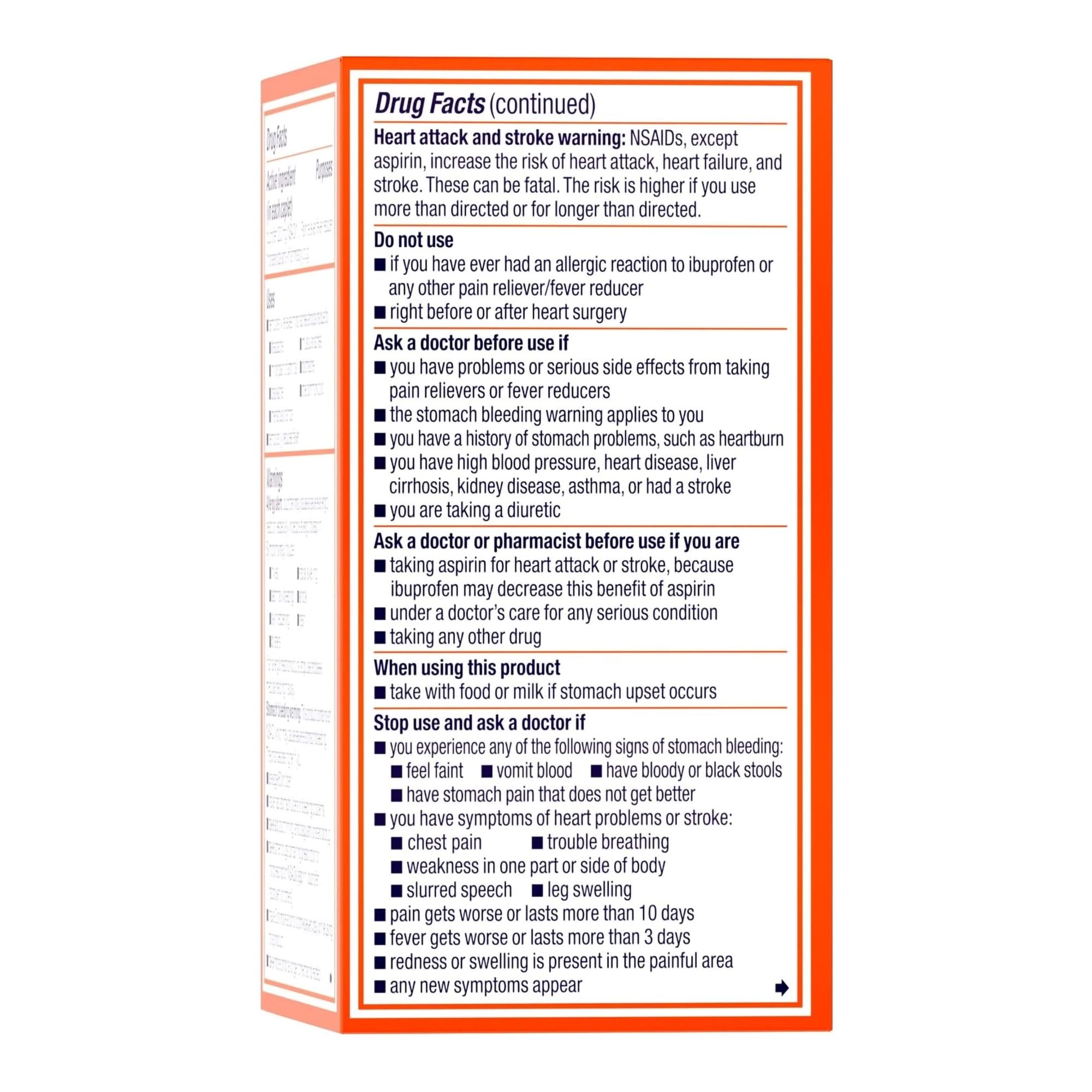 J & J Sales 50580023003 - Motrin IB Ibuprofen Coated Caplets - 1/Bottle
