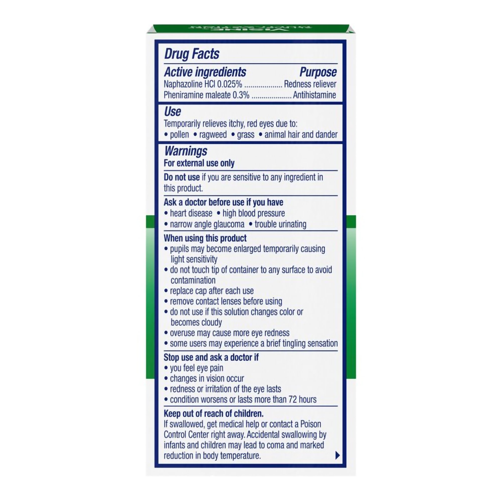 J & J Sales 31254749378 - Visine Allergy Eye Relief Multi-Action Drops - 1/Each