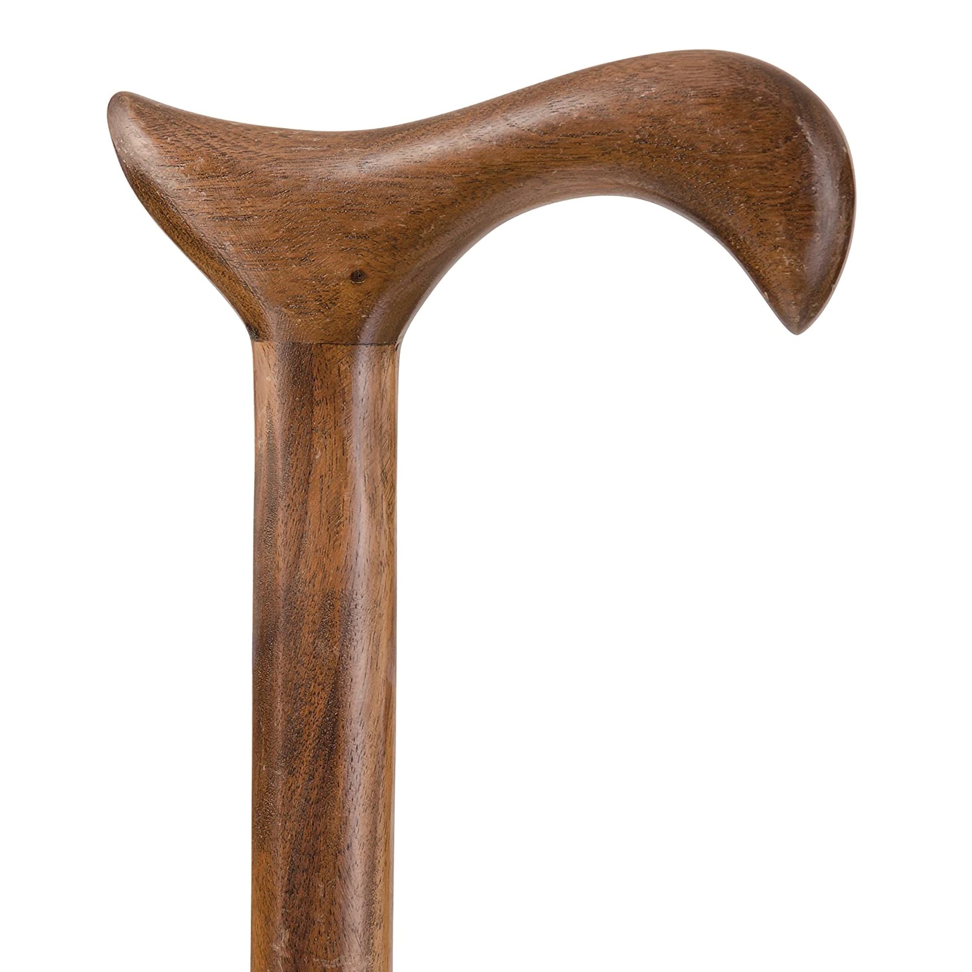 Mabis Healthcare 502-3000-0093 - Brazos™ Twisted Walnut Derby Handcrafted Walking Cane, 34-Inch Height - 1/Each