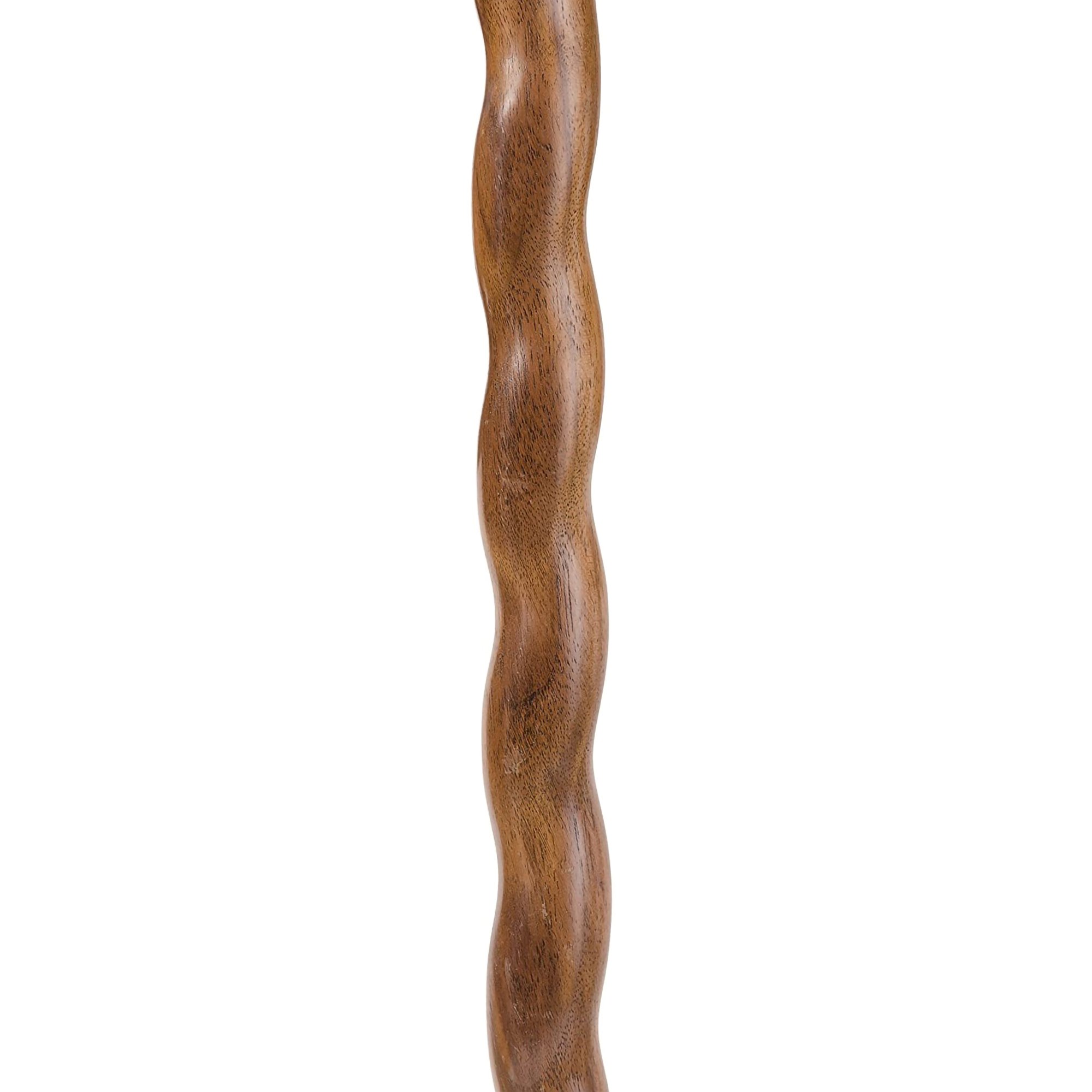 Mabis Healthcare 502-3000-0093 - Brazos™ Twisted Walnut Derby Handcrafted Walking Cane, 34-Inch Height - 1/Each