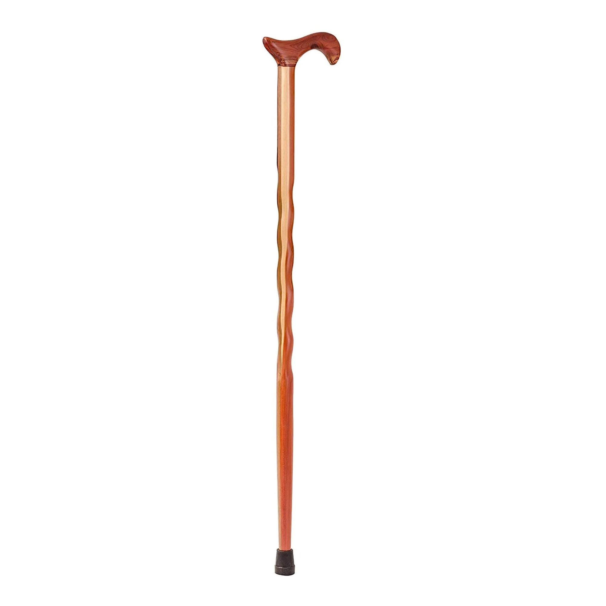 Mabis Healthcare 502-3000-0027 - Brazos™ Twisted Cedar Cane, 34-Inch Height - 1/Each