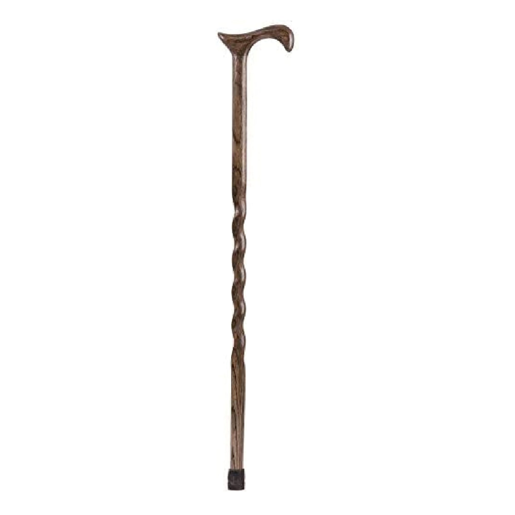 Mabis Healthcare 502-3000-0047 - Brazos™ Twisted Oak Derby Cane, 37 Inch Height, Flint Color - 1/Each