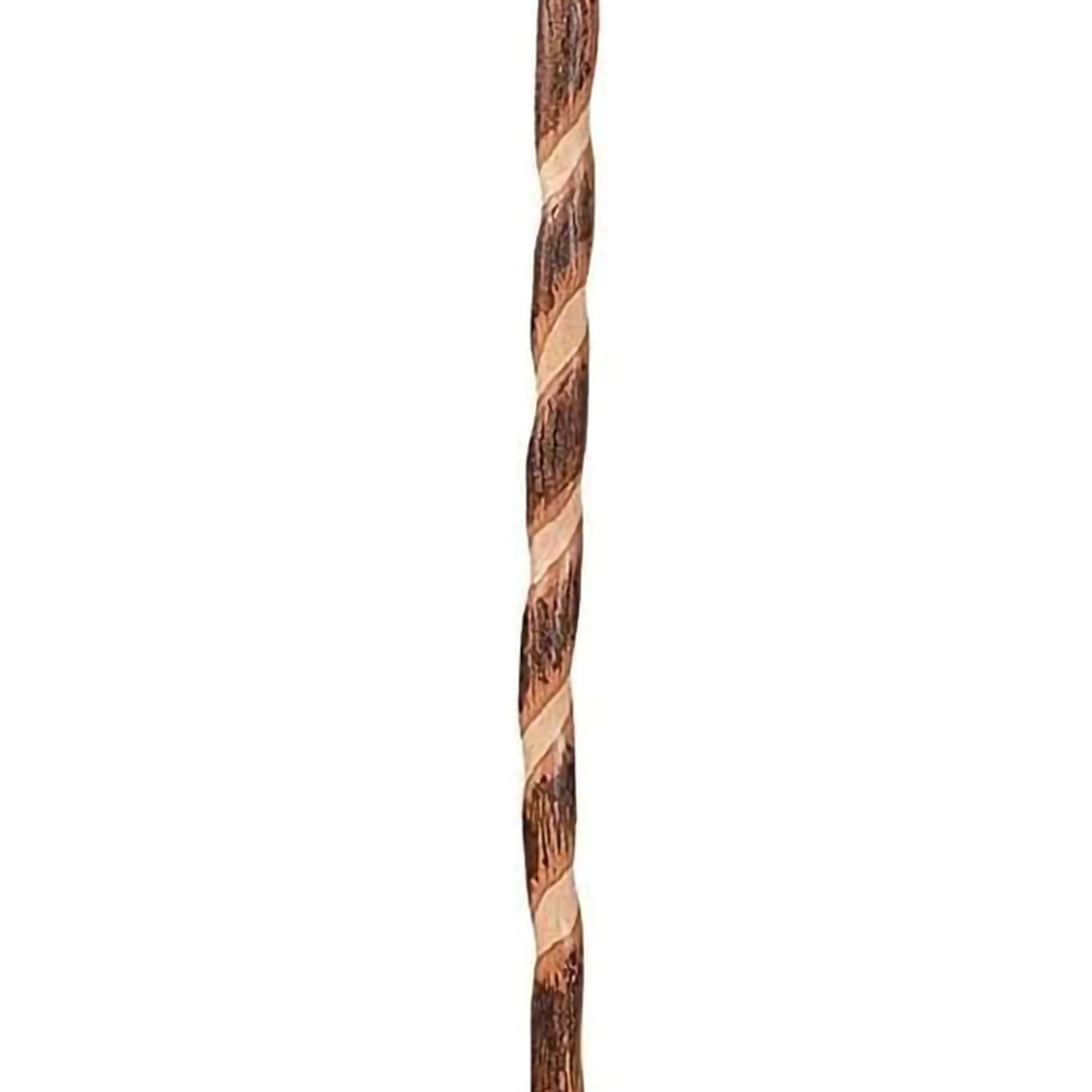 Mabis Healthcare 602-3000-1282 - Brazos™ Twisted Hickory Rustic Walking Stick, 58-Inch Height - 1/Each