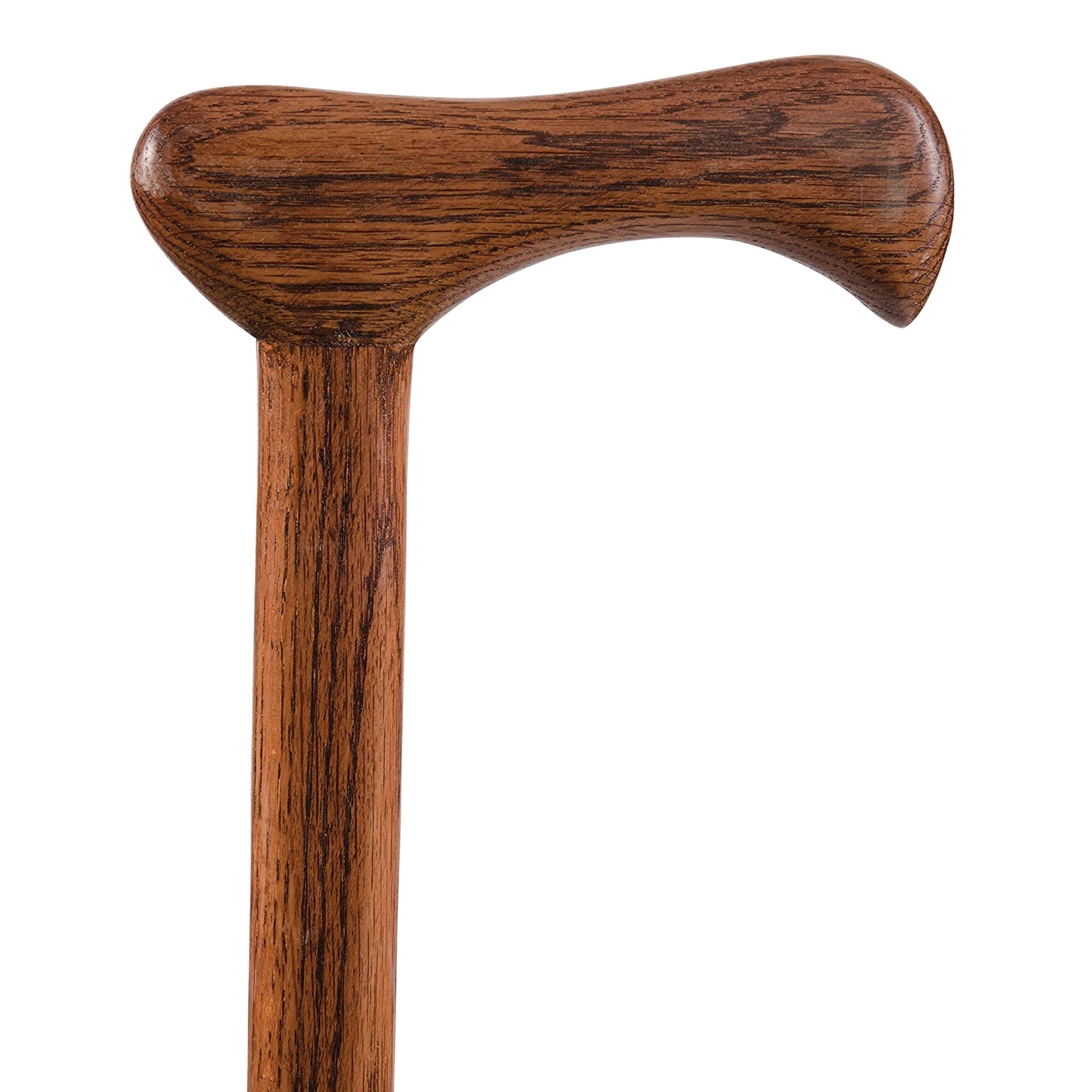 Mabis Healthcare 502-3000-0174 - Brazos™ Twisted Oak Cane with T-Handle, Red, 37-Inch Height - 1/Each