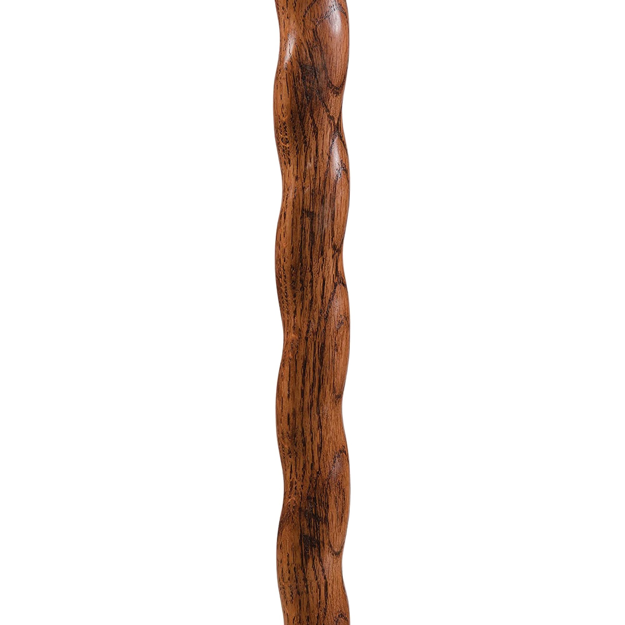Mabis Healthcare 502-3000-0174 - Brazos™ Twisted Oak Cane with T-Handle, Red, 37-Inch Height - 1/Each