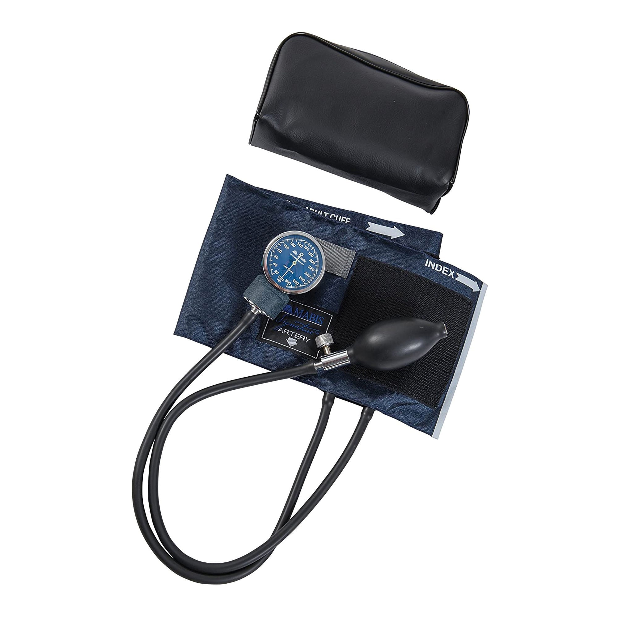 Mabis Healthcare - 01-100-011 Aneroid Sphygmomanometer Unit MABIS® Signature Adult Cuff Arm Nylon Cuff 27 to 41cm Pocket Aneroid
