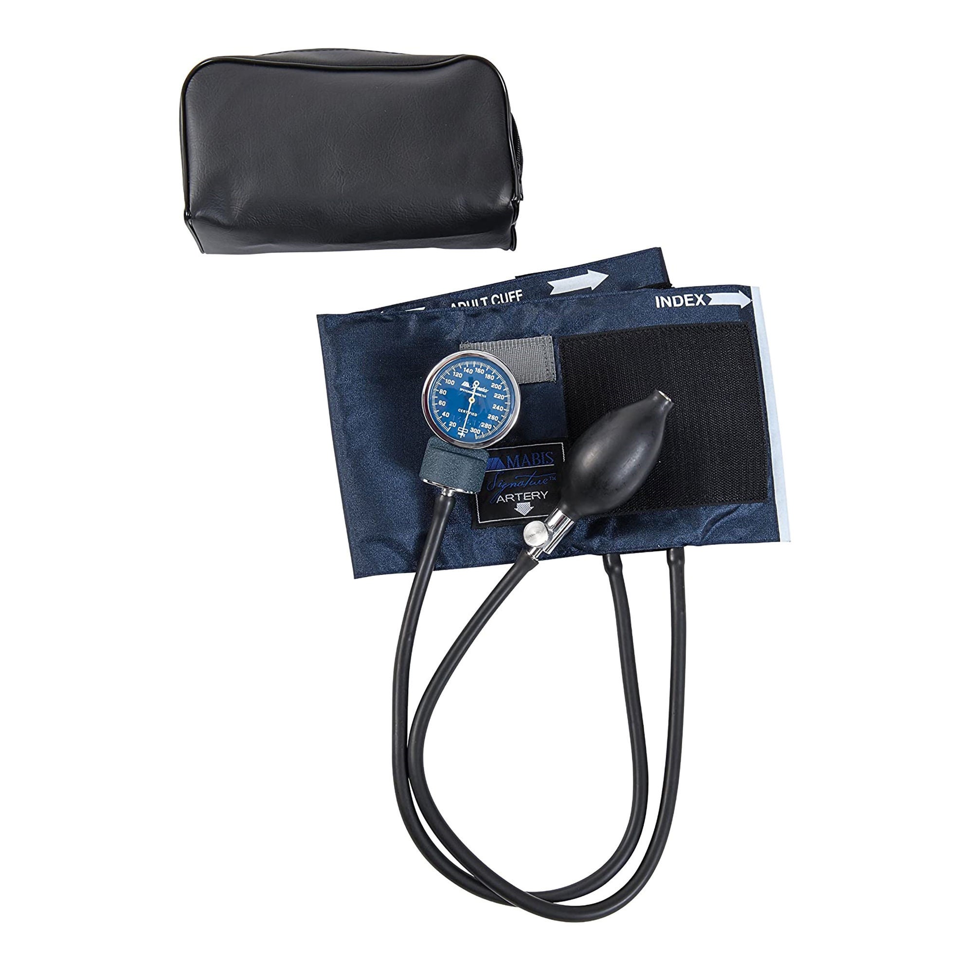 Mabis Healthcare - 01-100-011 Aneroid Sphygmomanometer Unit MABIS® Signature Adult Cuff Arm Nylon Cuff 27 to 41cm Pocket Aneroid