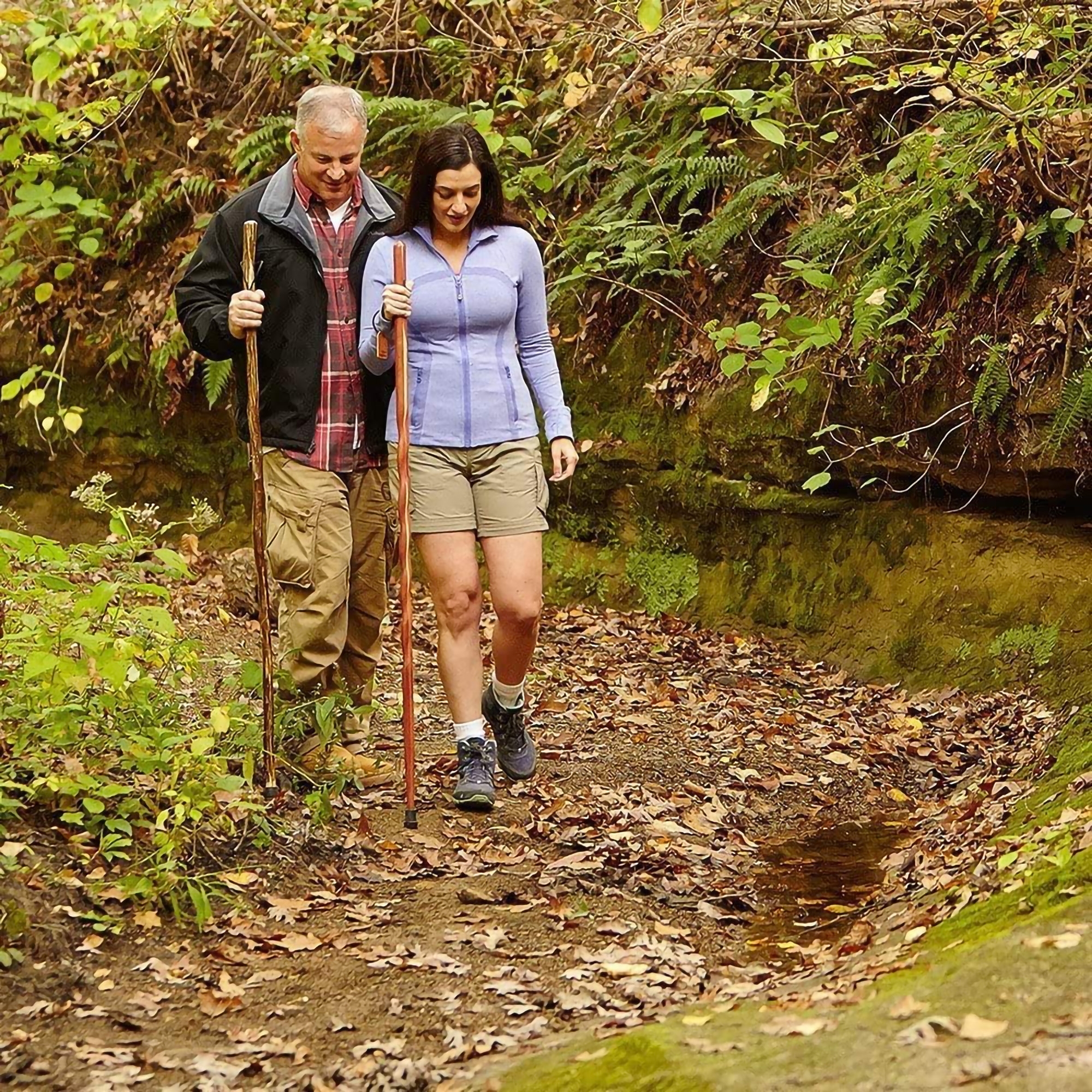 Mabis Healthcare 602-3000-1202 - Brazos™ Free Form Safari Walking Stick, 55-Inch Height - 1/Each