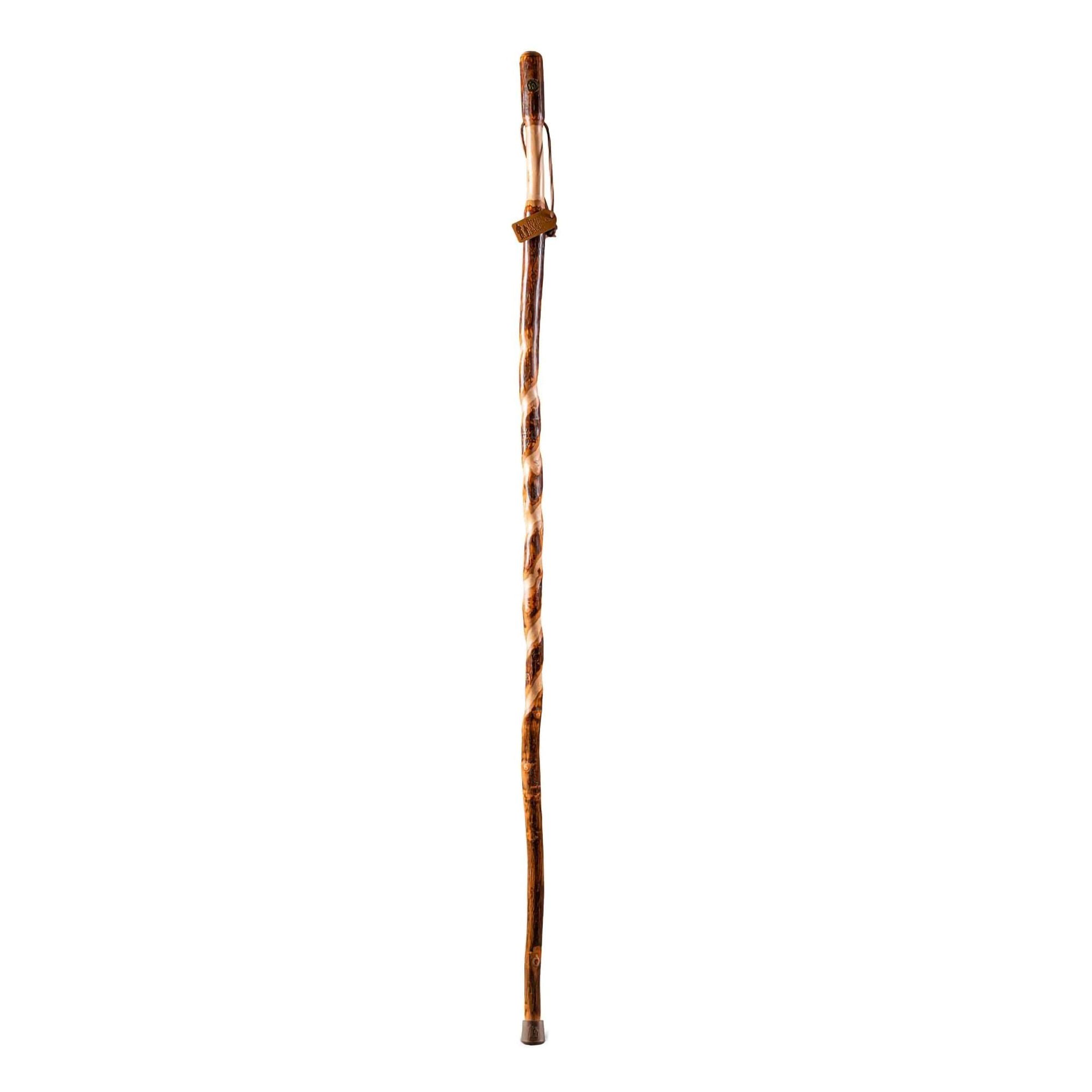 Mabis Healthcare - 602-3000-1281 Brazos™ Twisted Hickory Rustic Walking Stick