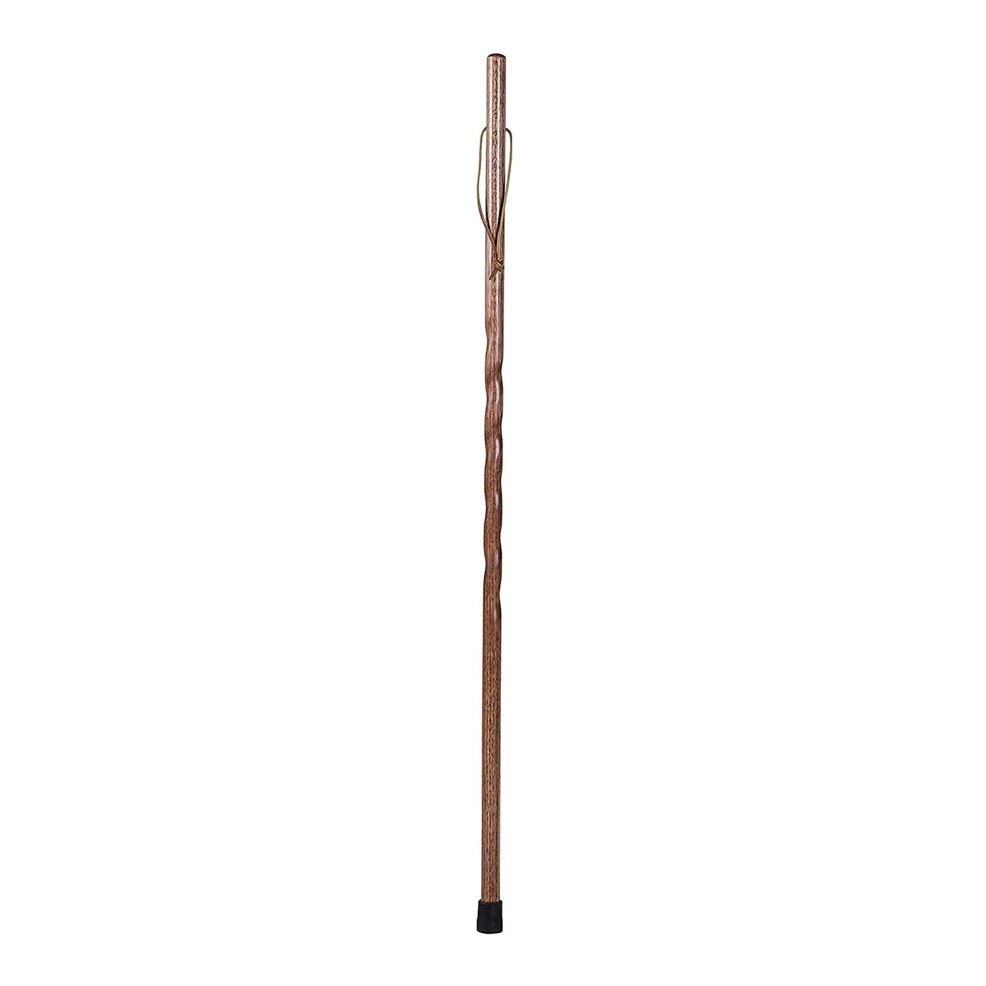 Mabis Healthcare 602-3000-1012 - Brazos™ Twisted Oak Backpacker Handcrafted Walking Stick, 48-Inch Height - 1/Each