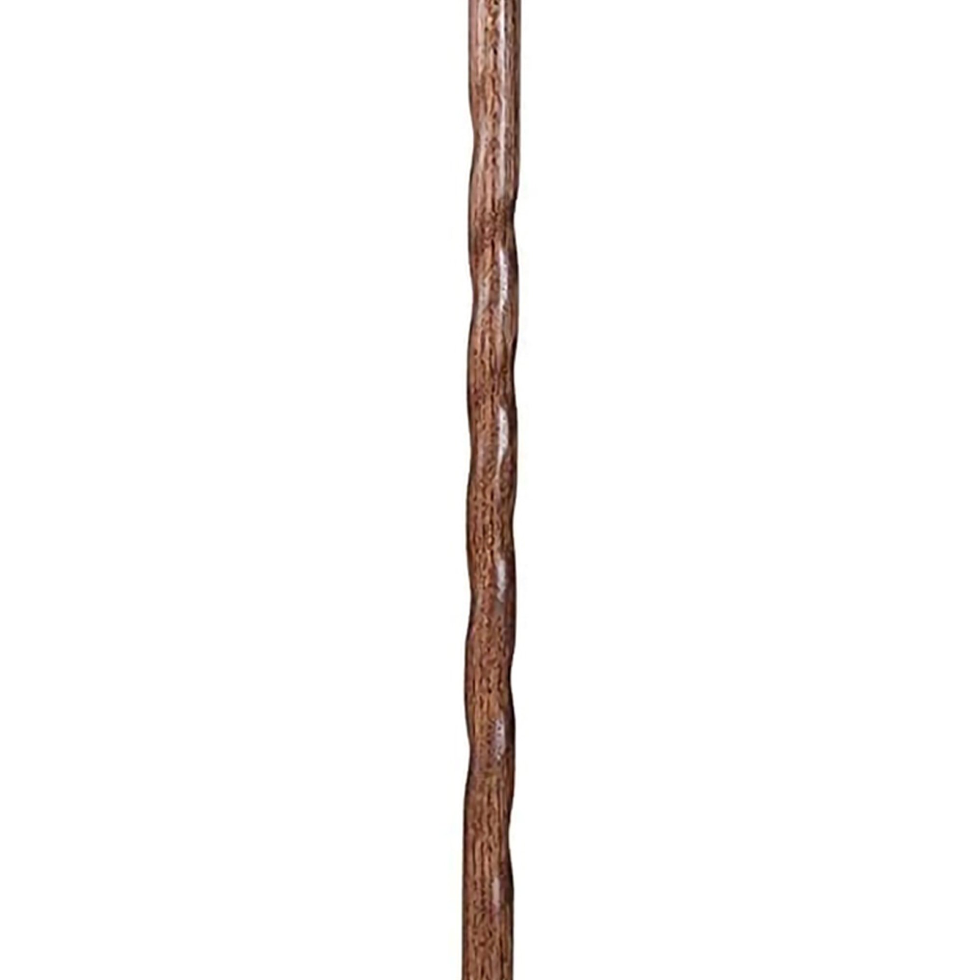 Mabis Healthcare 602-3000-1015 - Brazos™ Twisted Oak Backpacker Handcrafted Walking Stick, 58-Inch Height - 1/Each