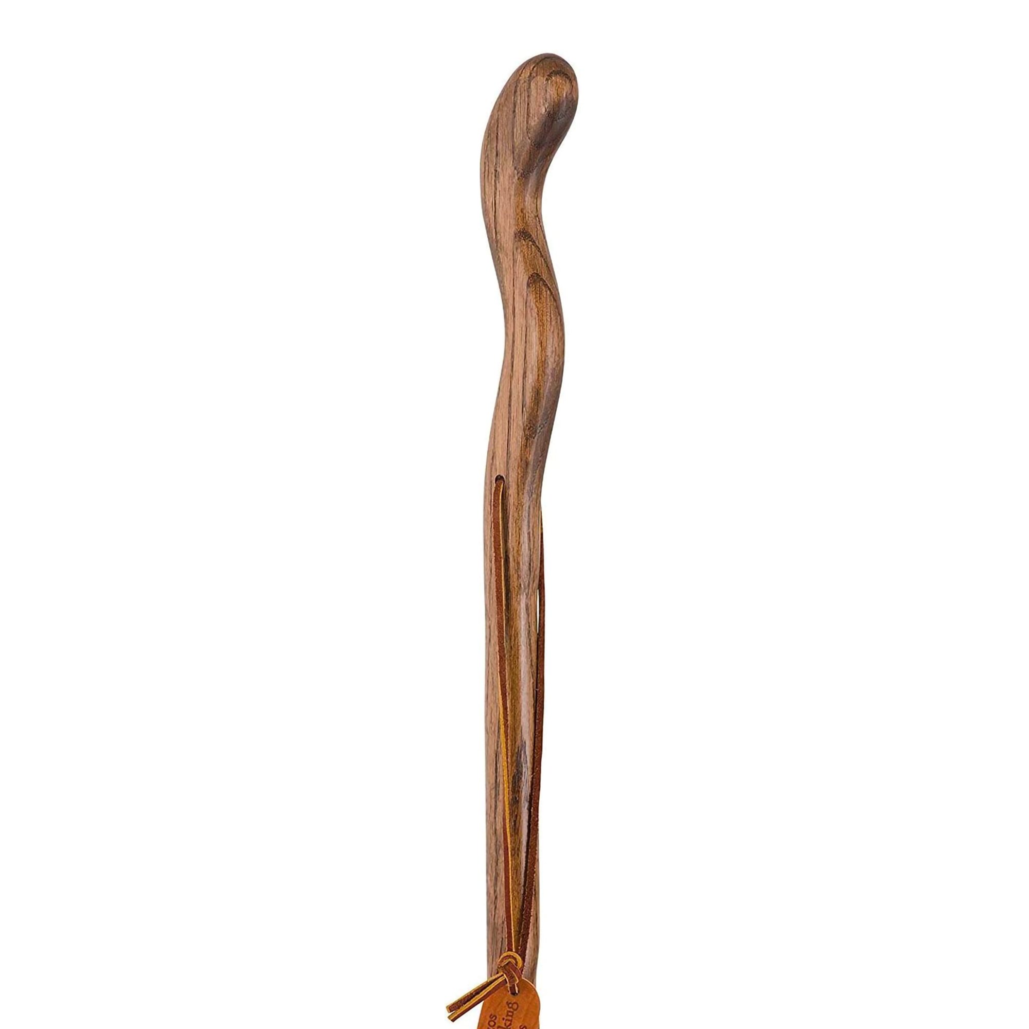 Mabis Healthcare 602-3000-1087 - Brazos™ Twisted Oak Ergonomic Fitness Handcrafted Walking Stick, 48-Inch, Brown - 1/Each