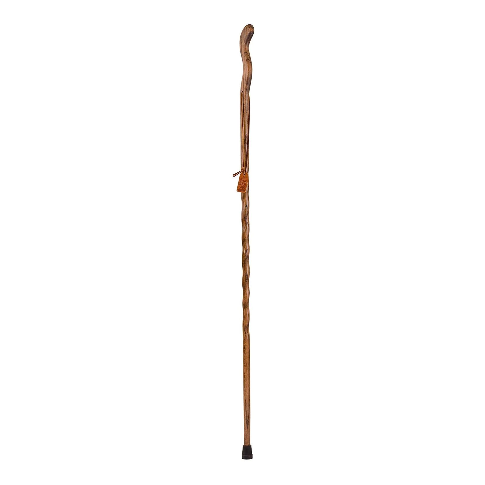 Mabis Healthcare 602-3000-1093 - Brazos™ Twisted Oak Ergonomic Fitness Handcrafted Walking Stick, 58-Inch - 1/Each