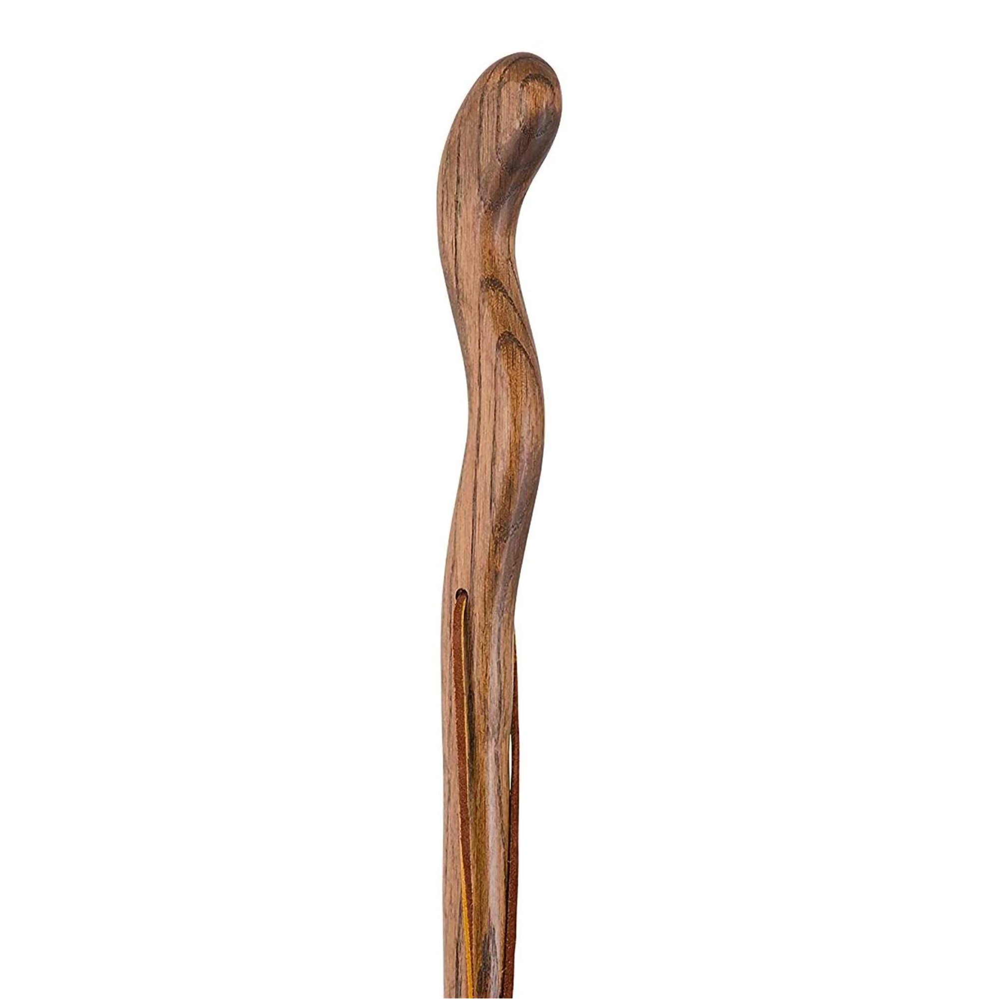Mabis Healthcare 602-3000-1093 - Brazos™ Twisted Oak Ergonomic Fitness Handcrafted Walking Stick, 58-Inch - 1/Each