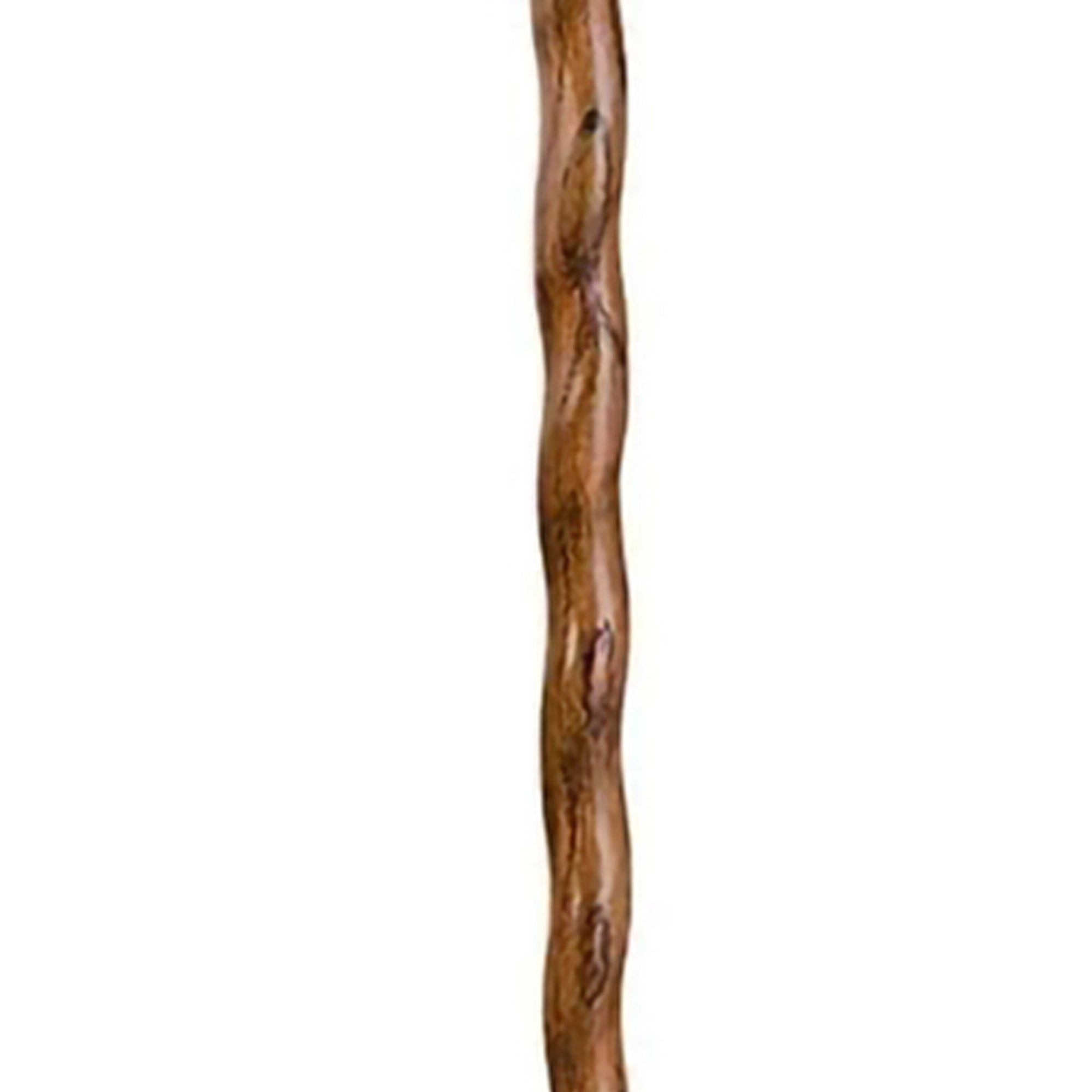 Mabis Healthcare 602-3000-1093 - Brazos™ Twisted Oak Ergonomic Fitness Handcrafted Walking Stick, 58-Inch - 1/Each