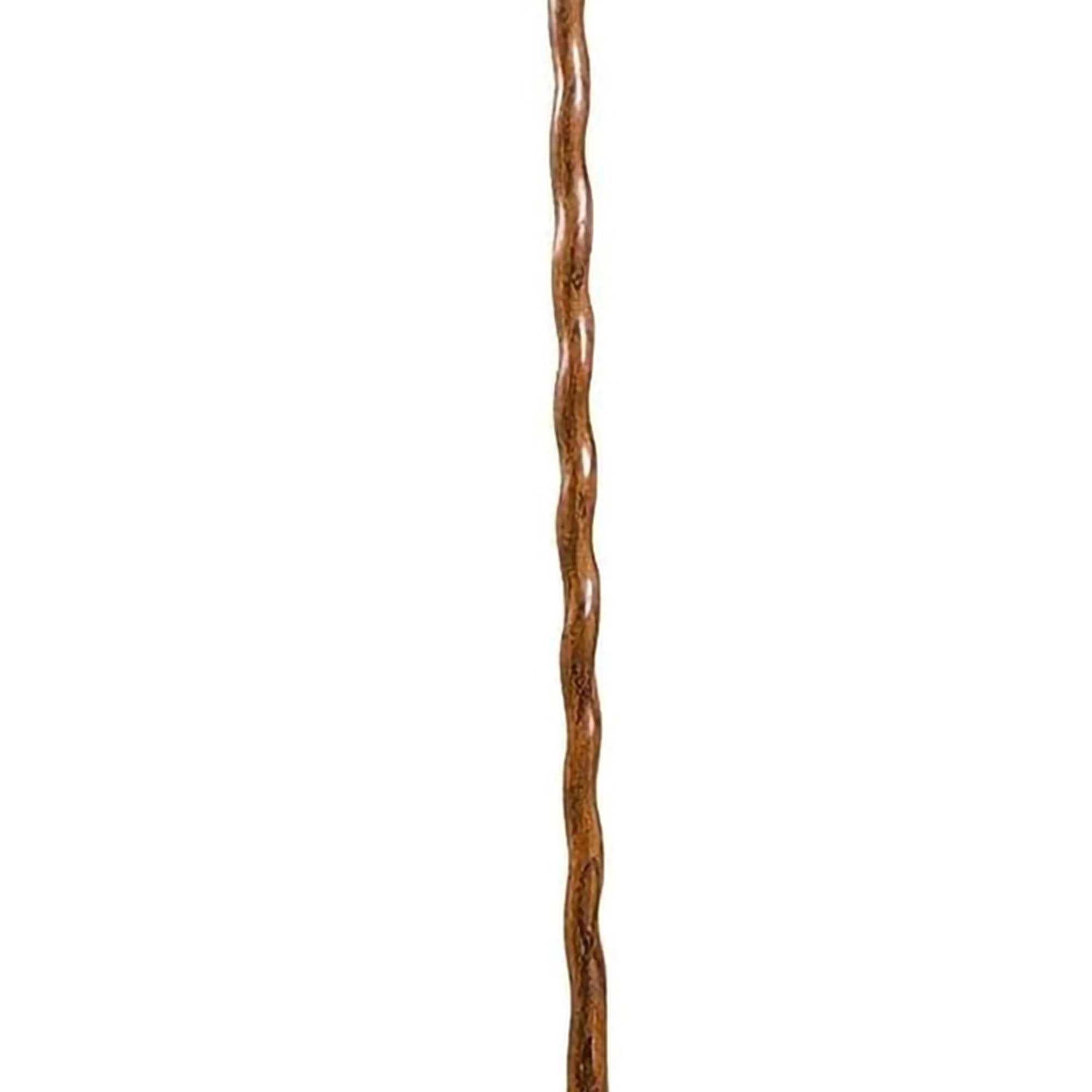 Mabis Healthcare 602-3000-1111 - Brazos™ Twisted Oak Hitchhiker Handcrafted Walking Stick, 58-Inch, Brown - 1/Each