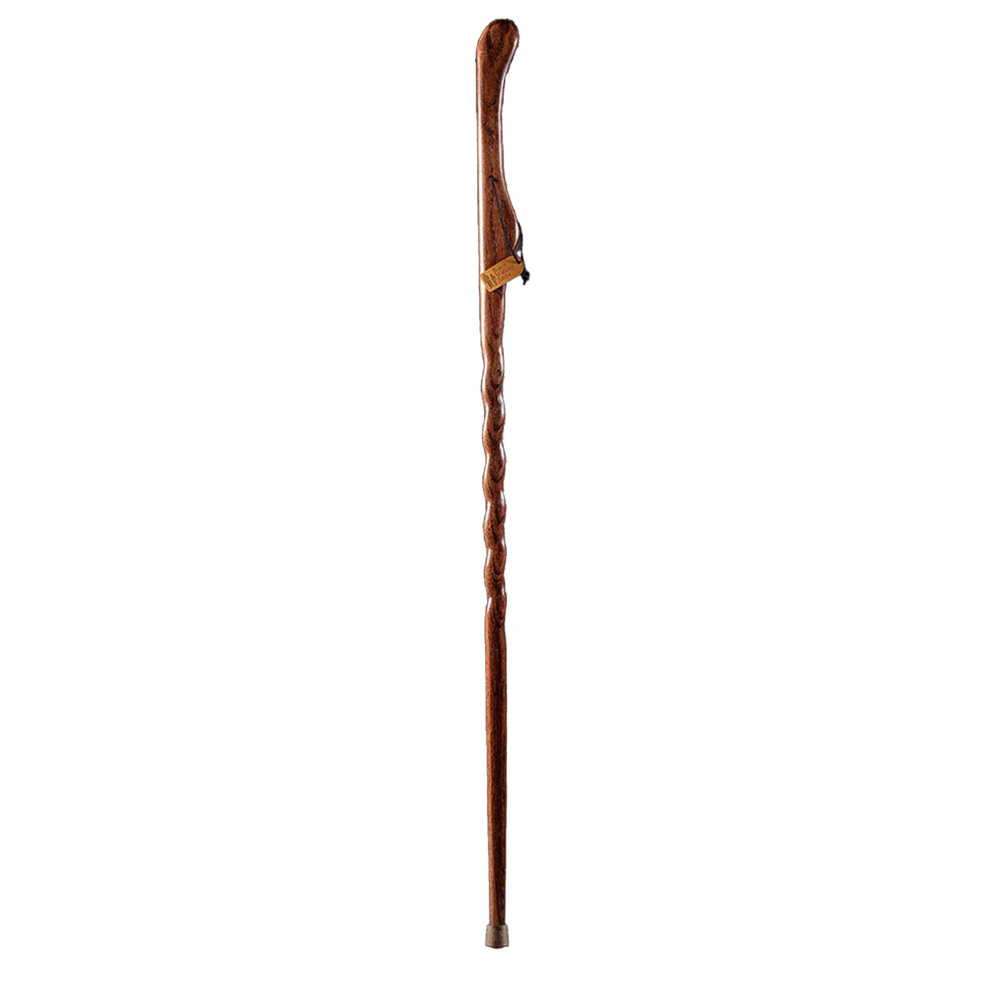 Mabis Healthcare - 602-3000-1112 Brazos™ Twisted Oak Hitchhiker Handcrafted Walking Stick