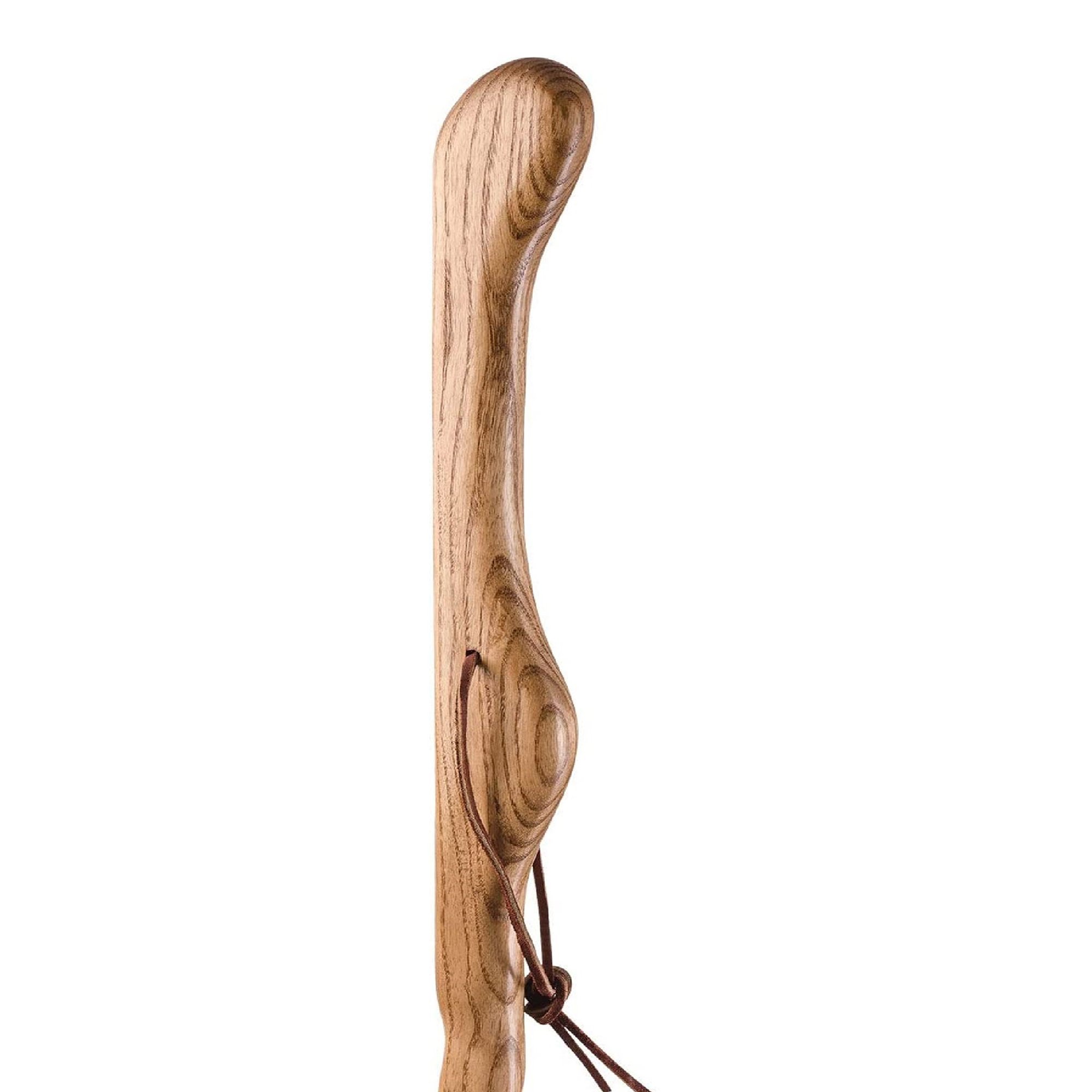 Mabis Healthcare 602-3000-1113 - Brazos™ Twisted Oak Hitchhiker Handcrafted Walking Stick, 58-Inch, Tan - 1/Each