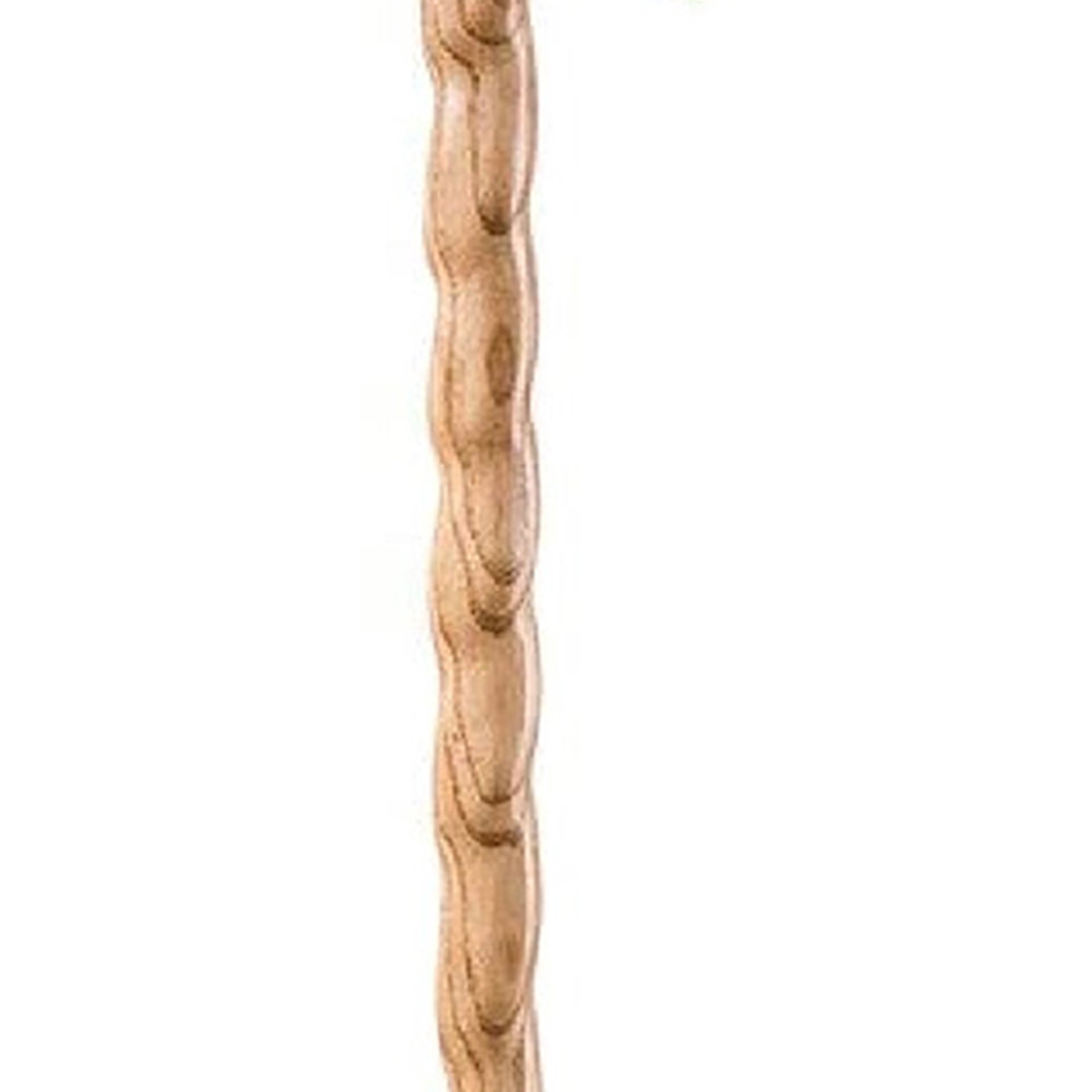 Mabis Healthcare 602-3000-1113 - Brazos™ Twisted Oak Hitchhiker Handcrafted Walking Stick, 58-Inch, Tan - 1/Each