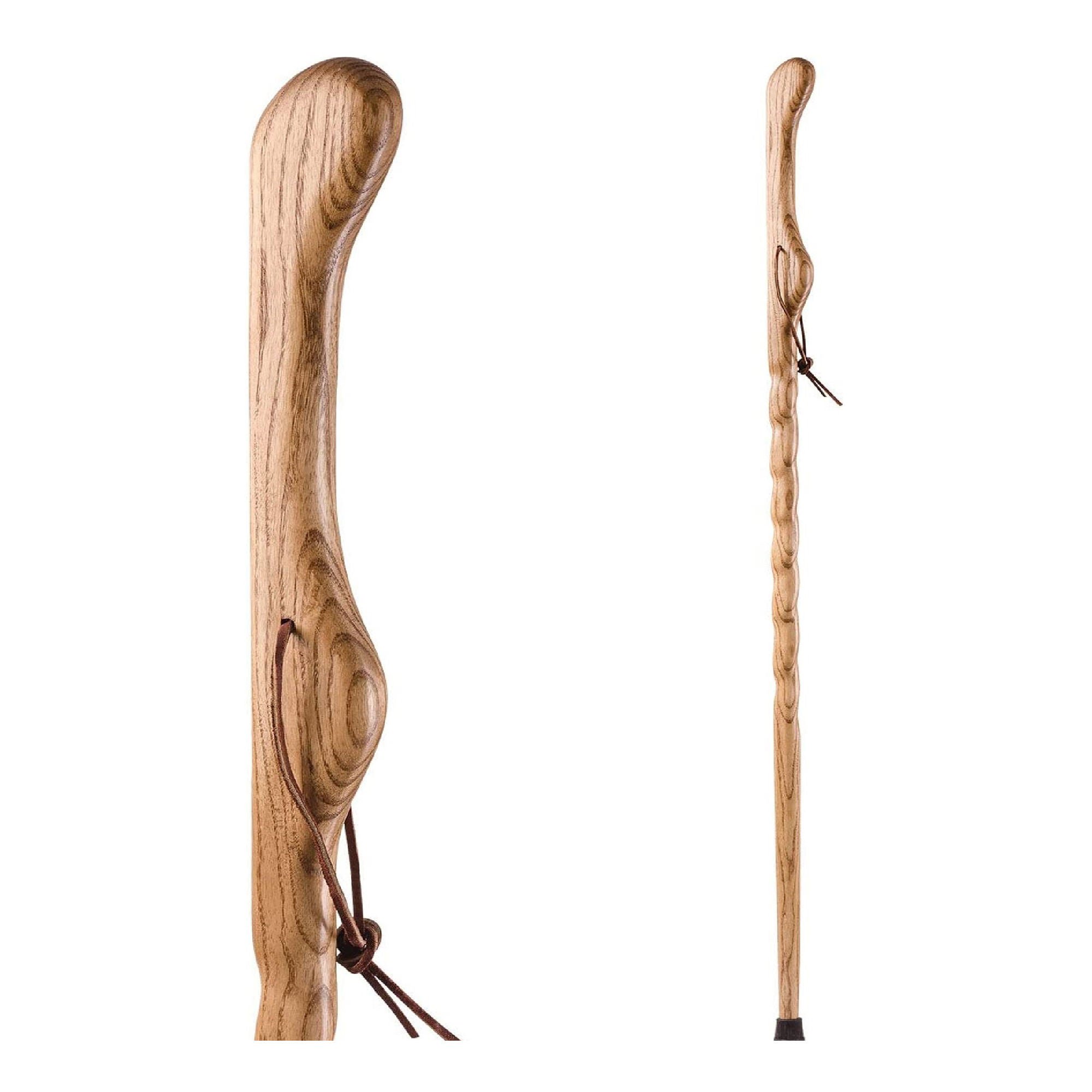 Mabis Healthcare - 602-3000-1113 Brazos™ Twisted Oak Hitchhiker Handcrafted Walking Stick