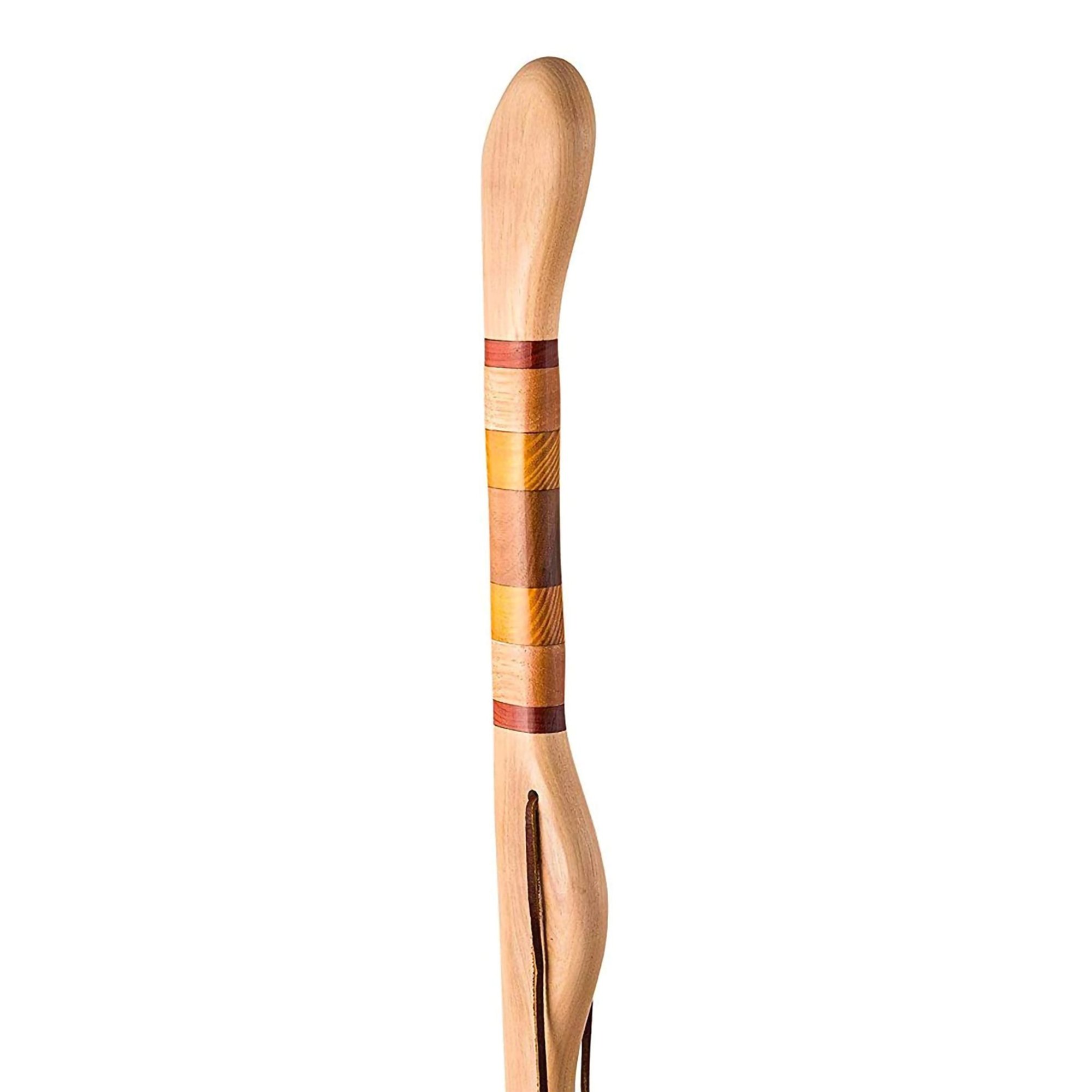 Mabis Healthcare 602-3000-1143 - Brazos™ Twisted Hickory Texas Safari Hitchhiker Handmade Walking Stick, 58-Inch - 1/Each