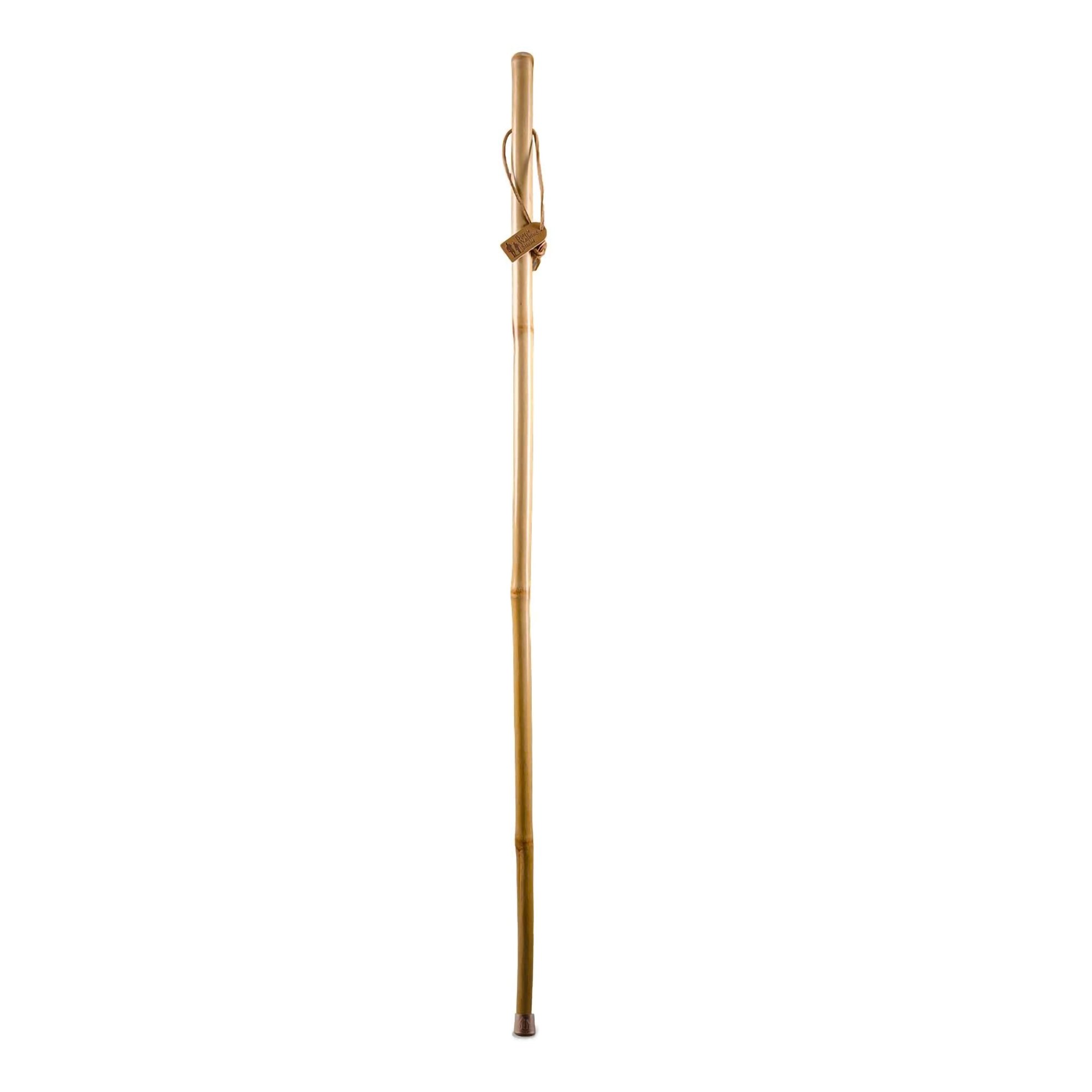 Mabis Healthcare 602-3000-1151 - Brazos™ Iron Bamboo Rustic Walking Stick, 55 Inch Height - 1/Each
